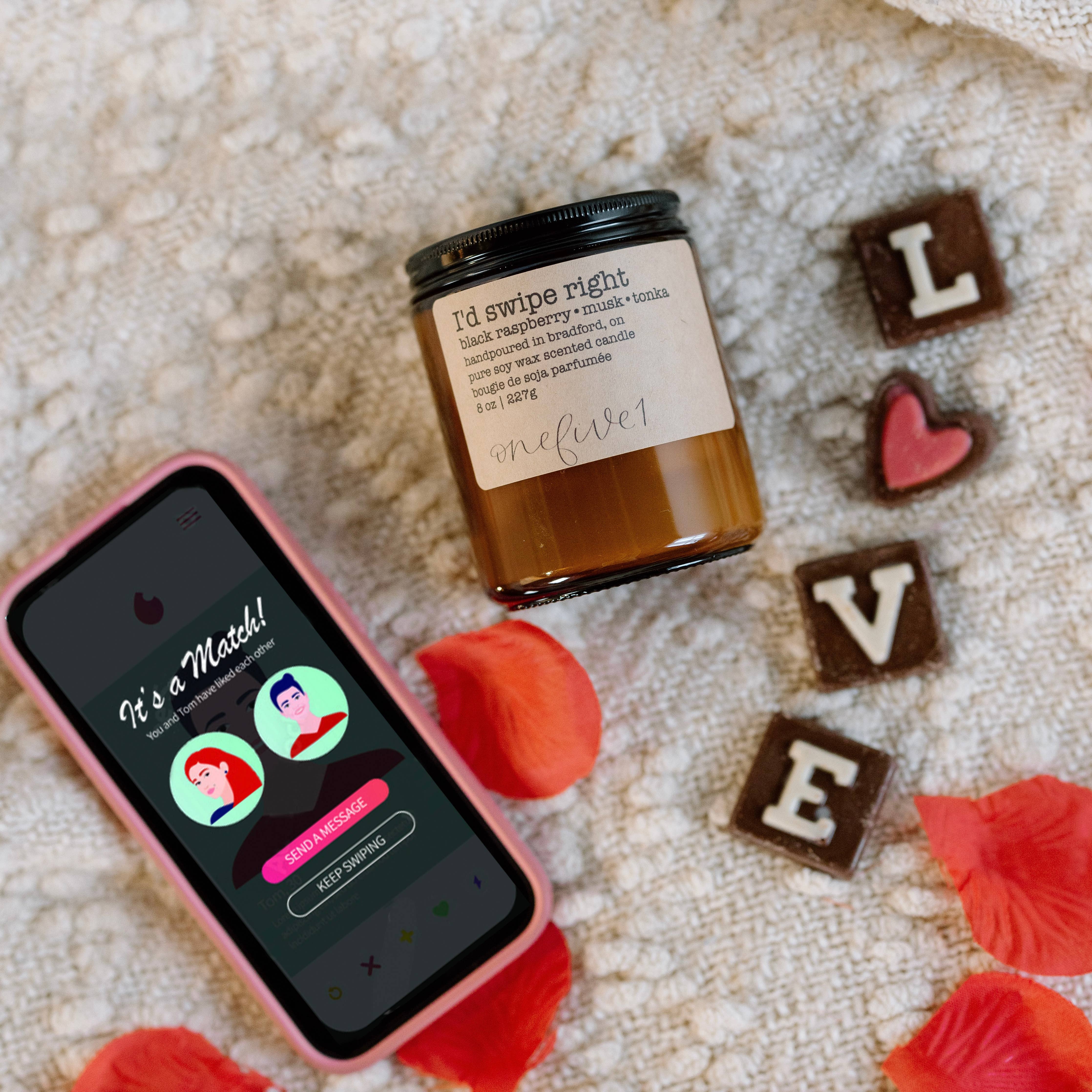onefive1 - I'd swipe right - soy wax candle NSFW
