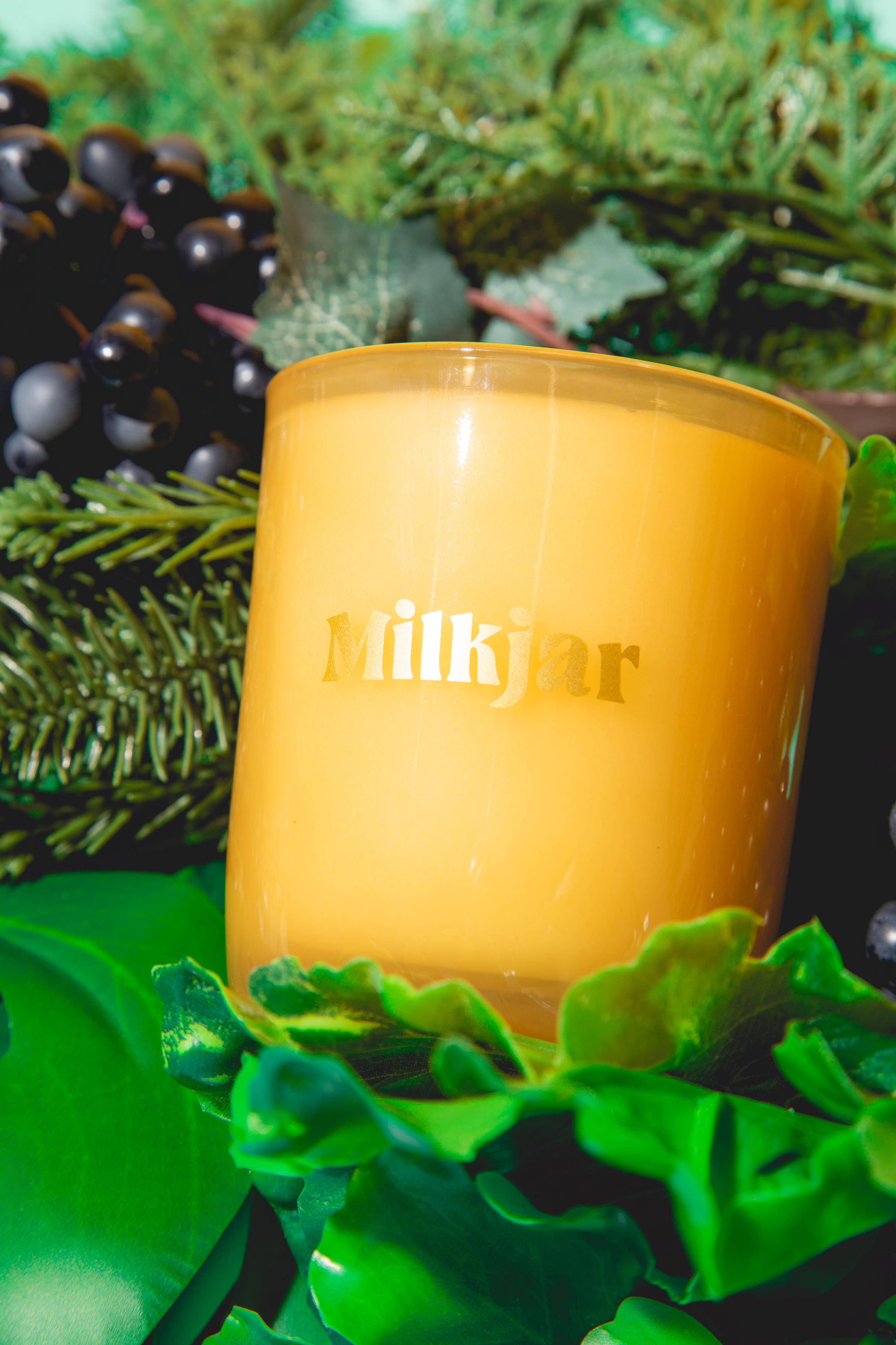 Milk Jar Candle Co. - Garden State - Cedar & Cassis Coconut Soy 8oz Candle