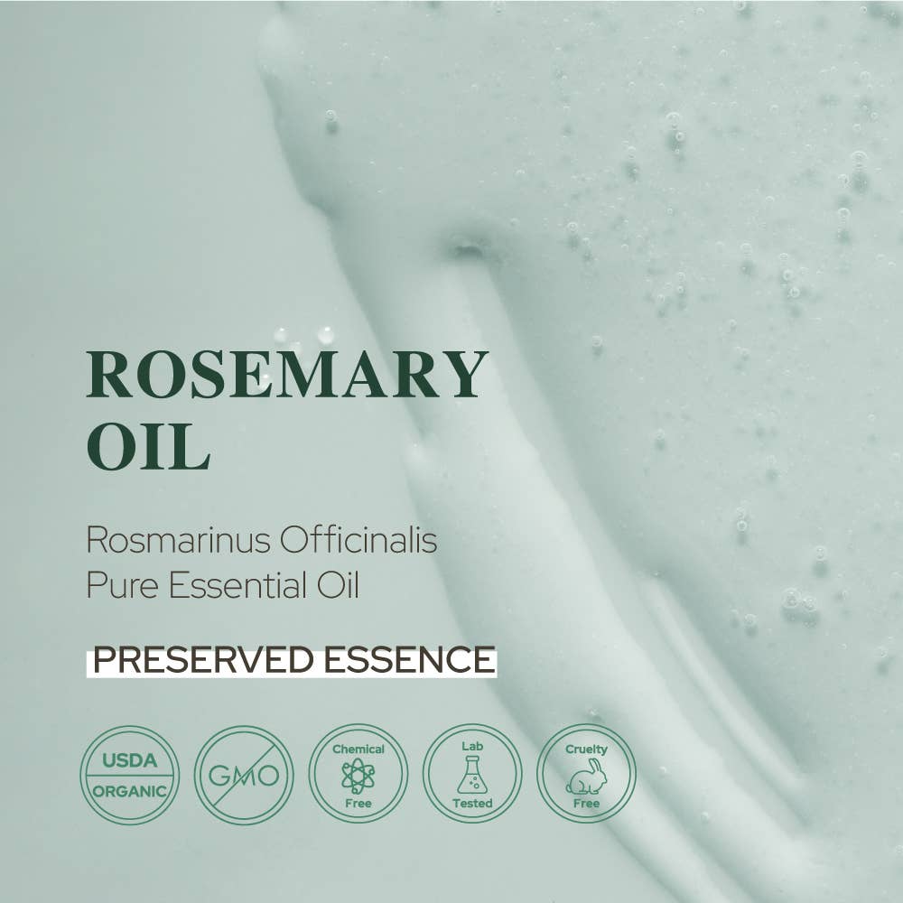 Plant of Life - Rosemary Essential Oil for Aromatherapy Hair, Skin, & Nails: 2oz