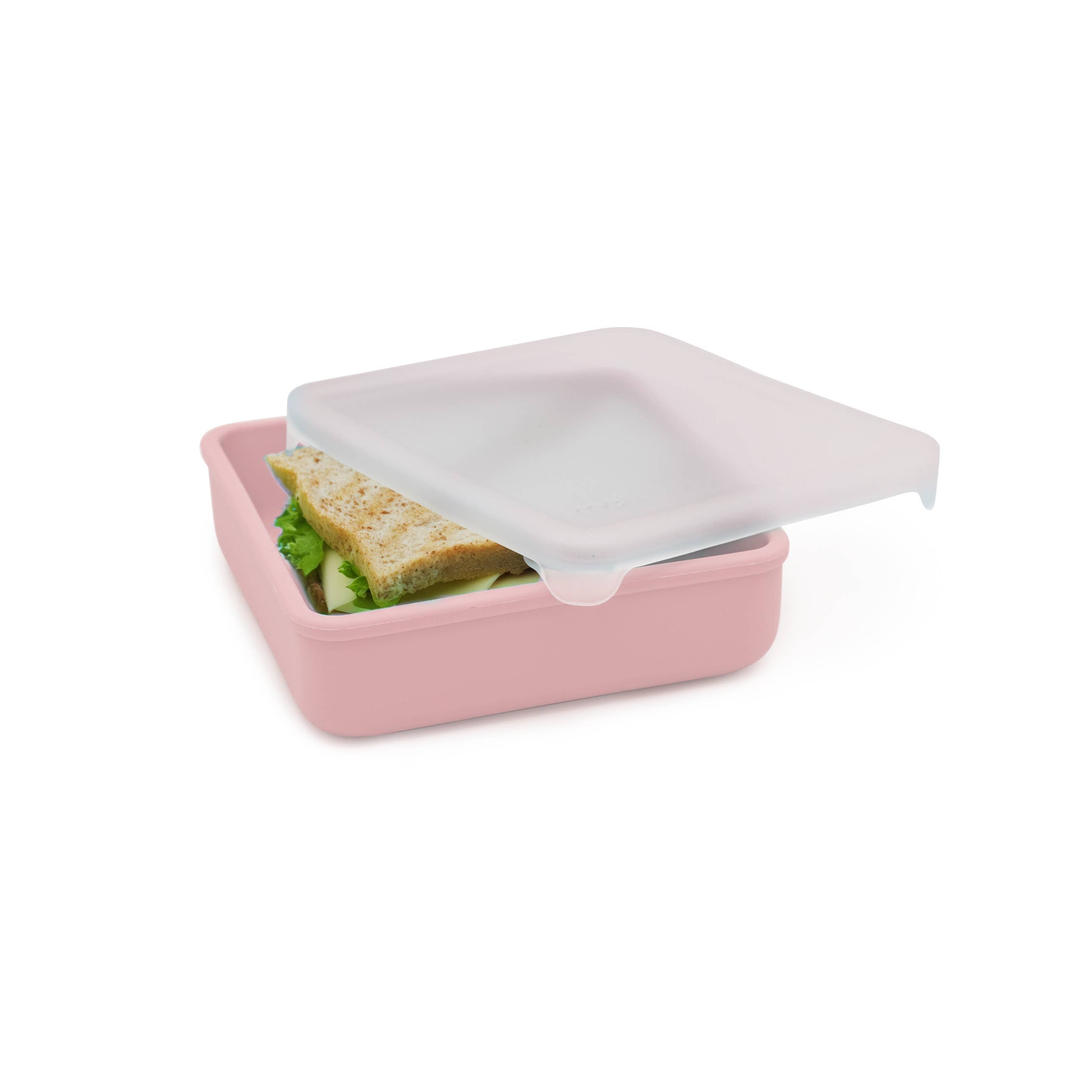 melii - 100% Silicone Sandwich Container: Pink