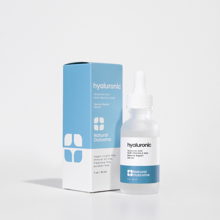 Natural Outcome Skincare - Hyaluronic Acid Facial Serum - Rescue Repair Face Serum