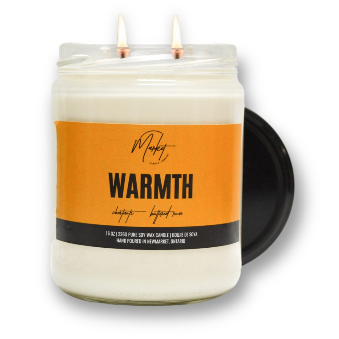 Market Candle Company - WARMTH SOY CANDLE: 8 oz Single Wick