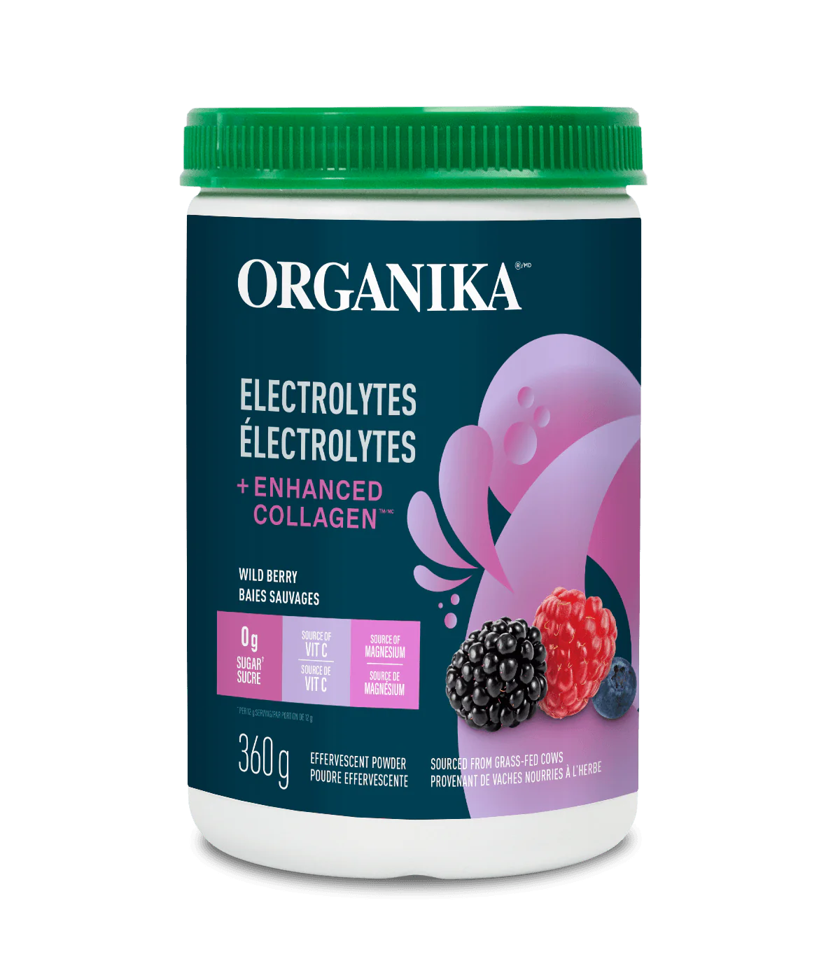 Organika Electrolytes + Enhanced Collagen - Wild Berry