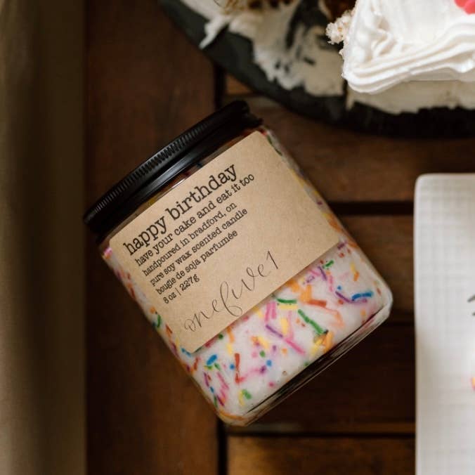 onefive1 - Happy birthday soy candle BIRTHDAY GIFT IDEA