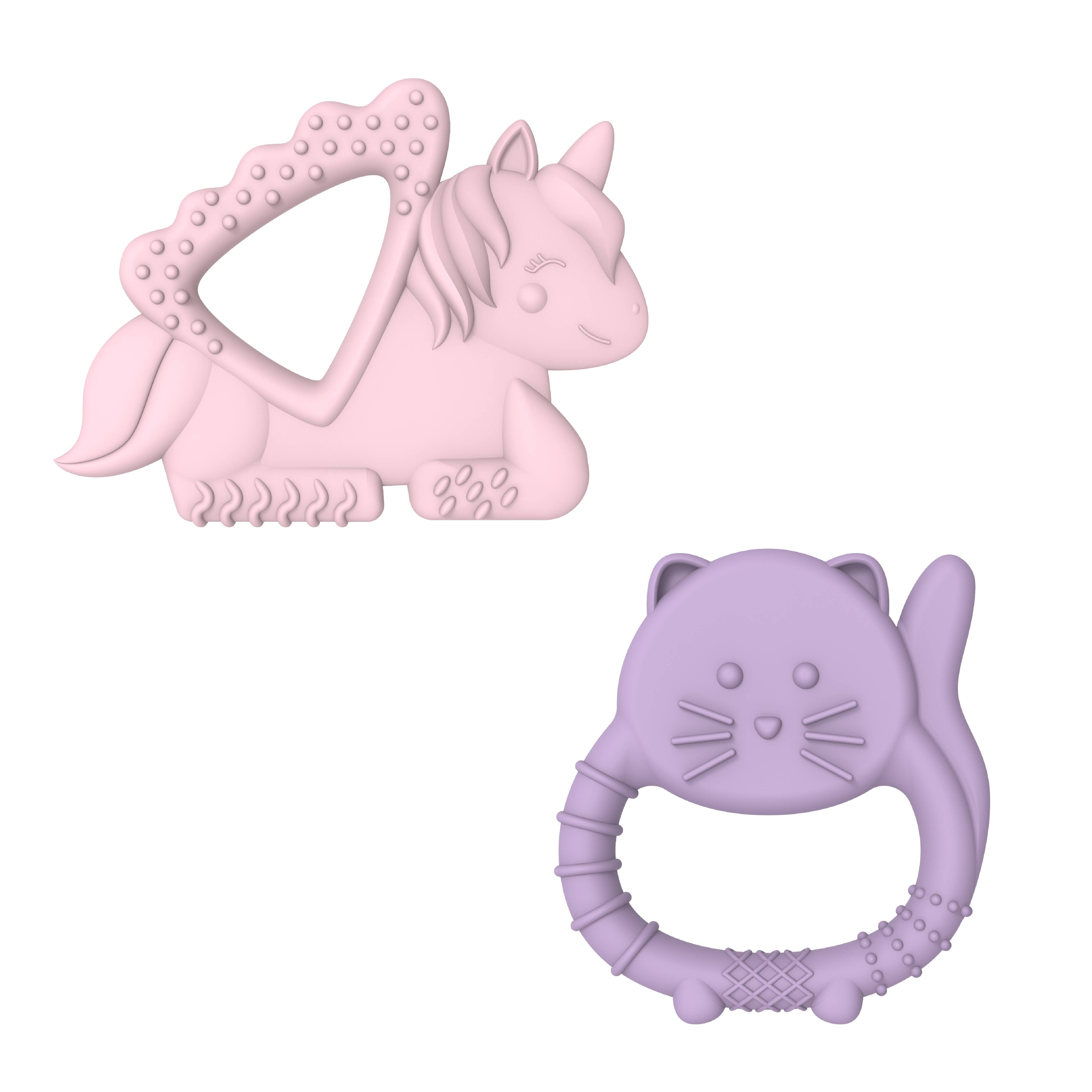 melii - Silicone Teethers: Purple