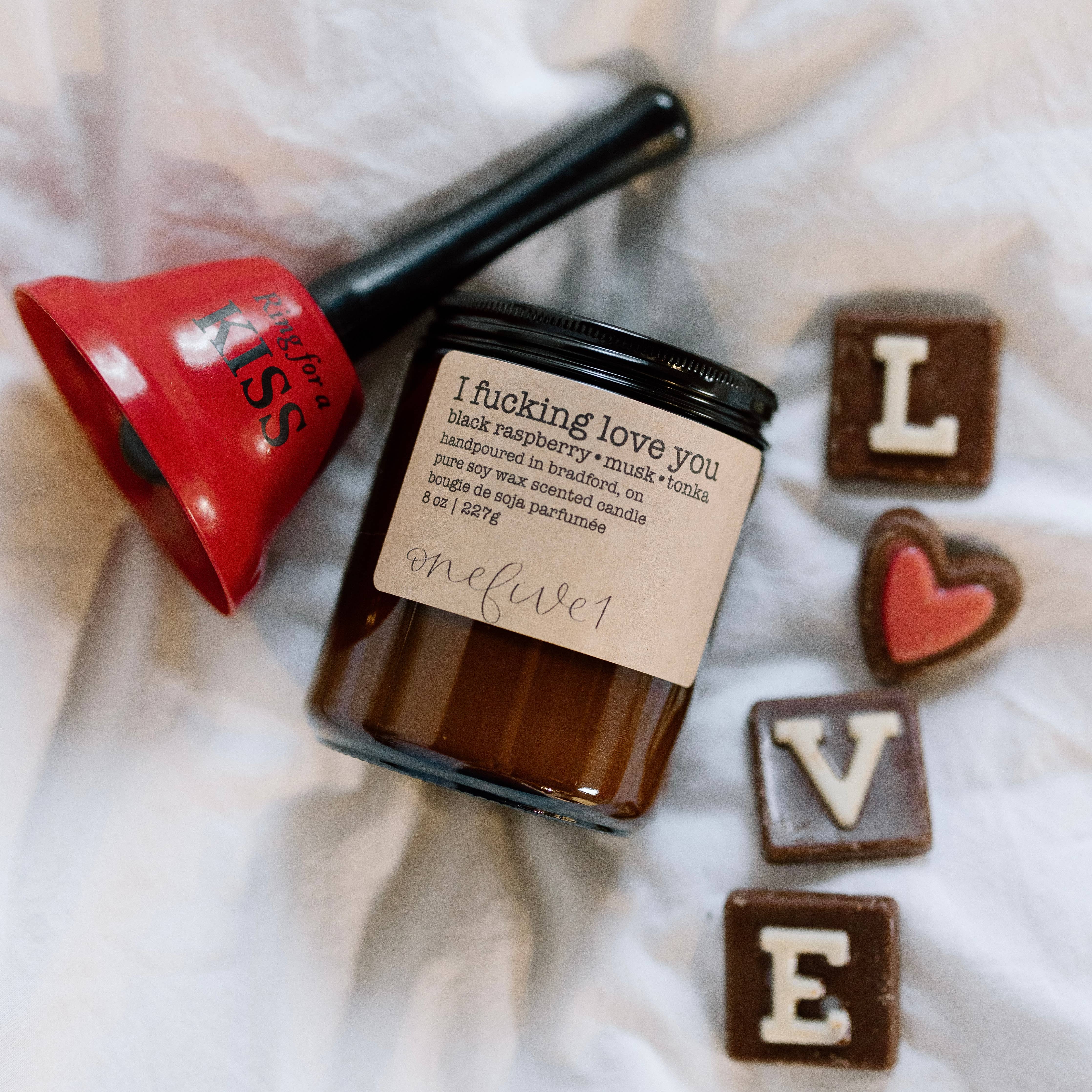 onefive1 - I fucking love you - soy wax candle NSFW