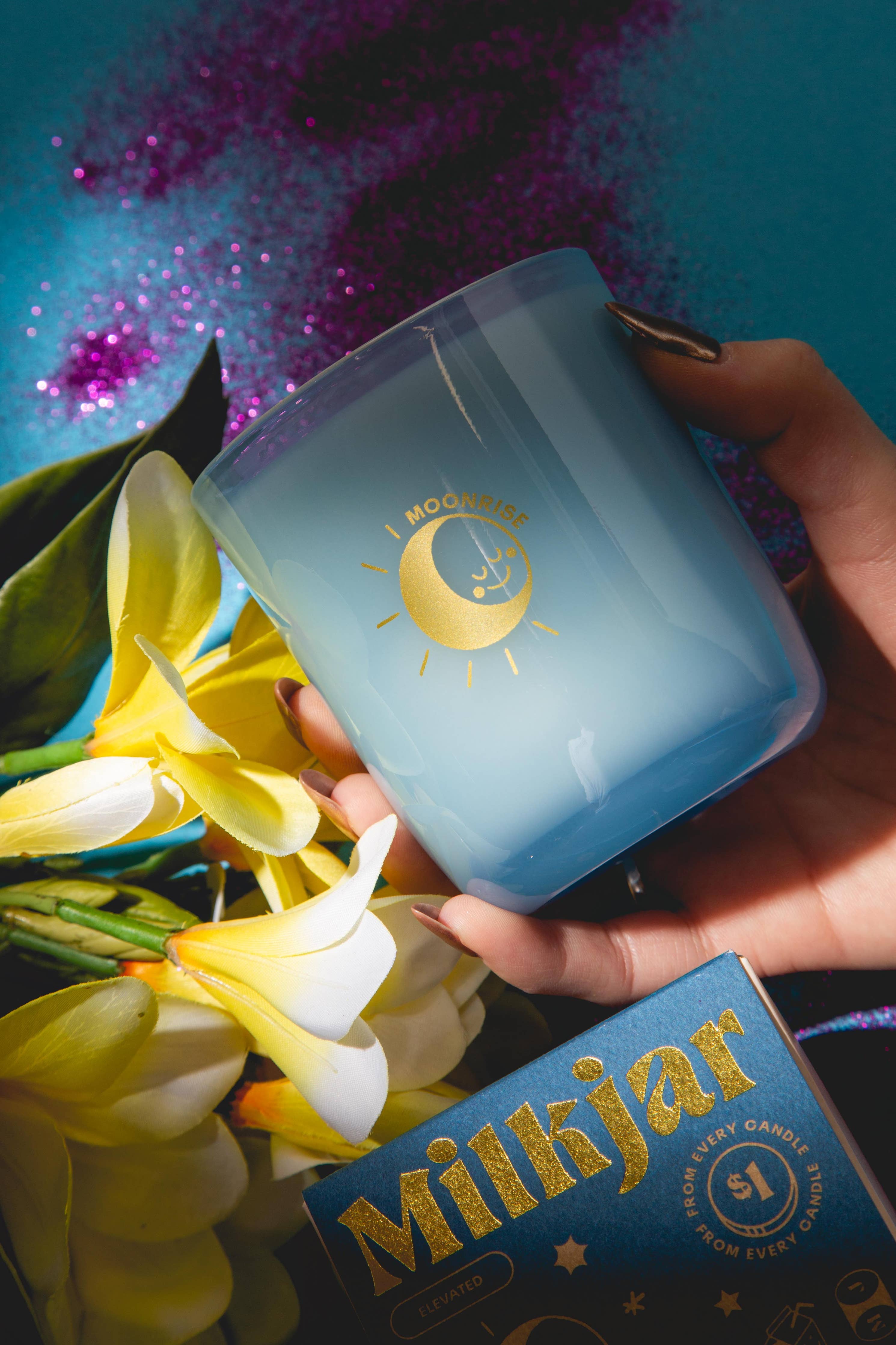 Milk Jar Candle Co. - Moonrise - Neroli & Plum Coconut Soy 8oz Candle