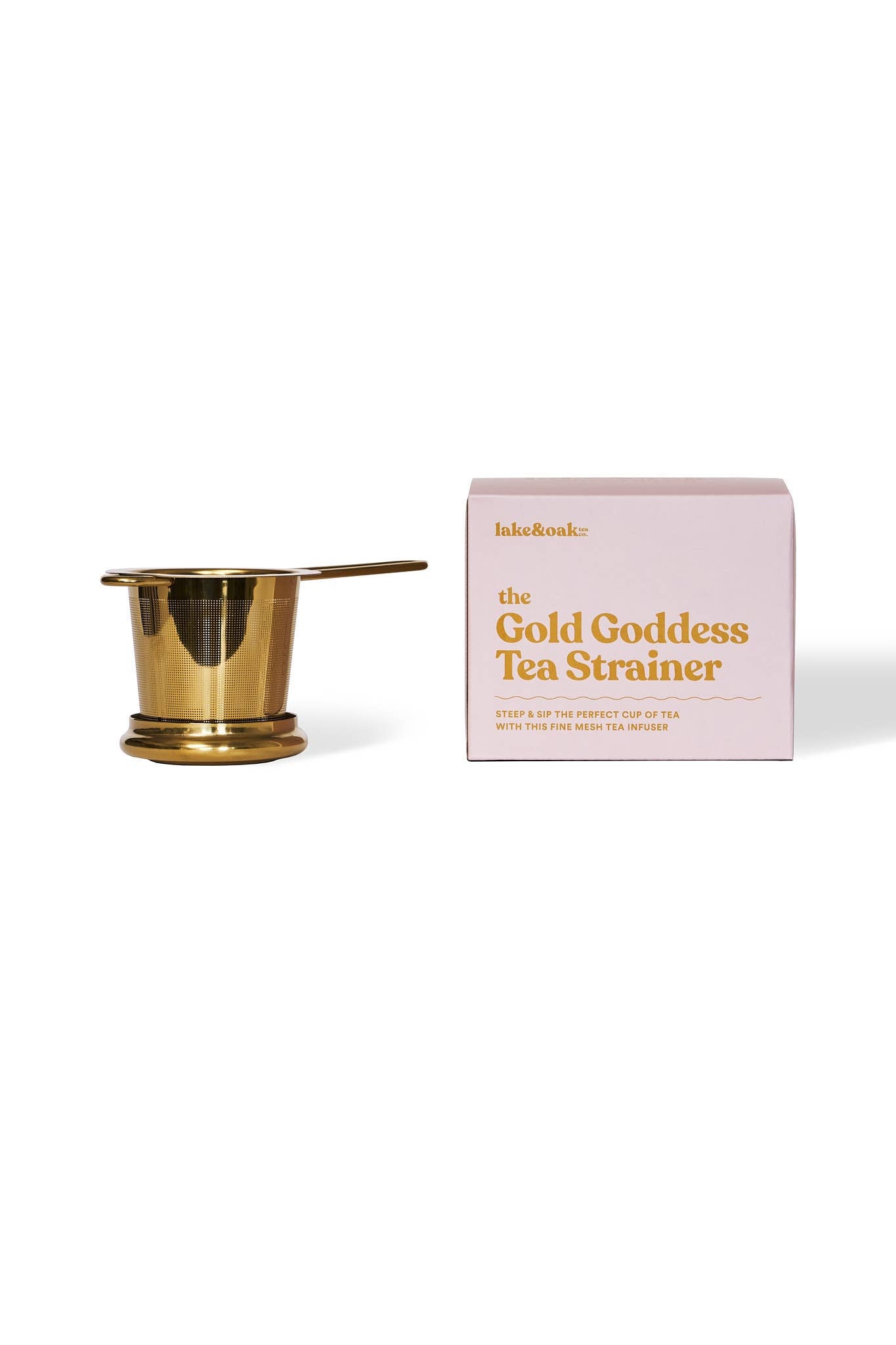 Lake & Oak Tea Co. - Gold Goddess Tea Strainer