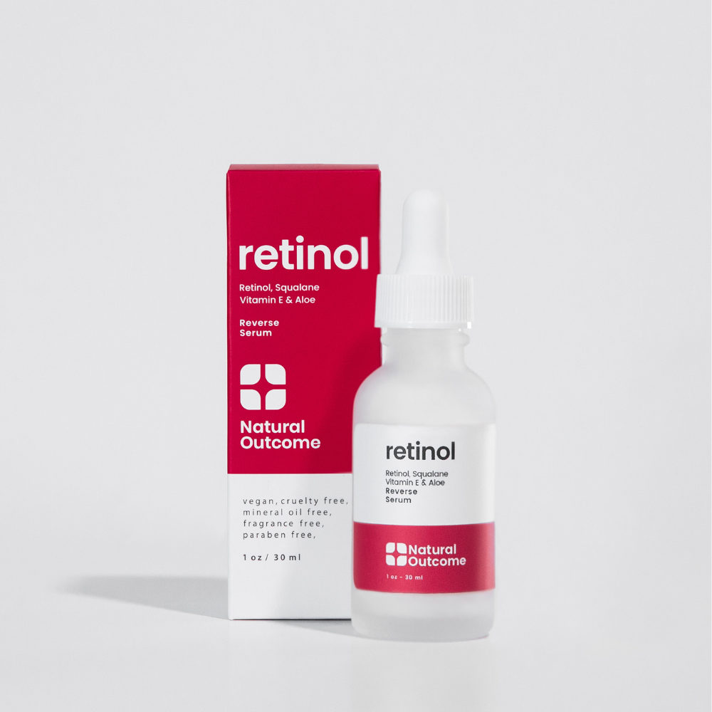 Natural Outcome Skincare - Retinol Facial Serum - Retinol Reverse Face Serum
