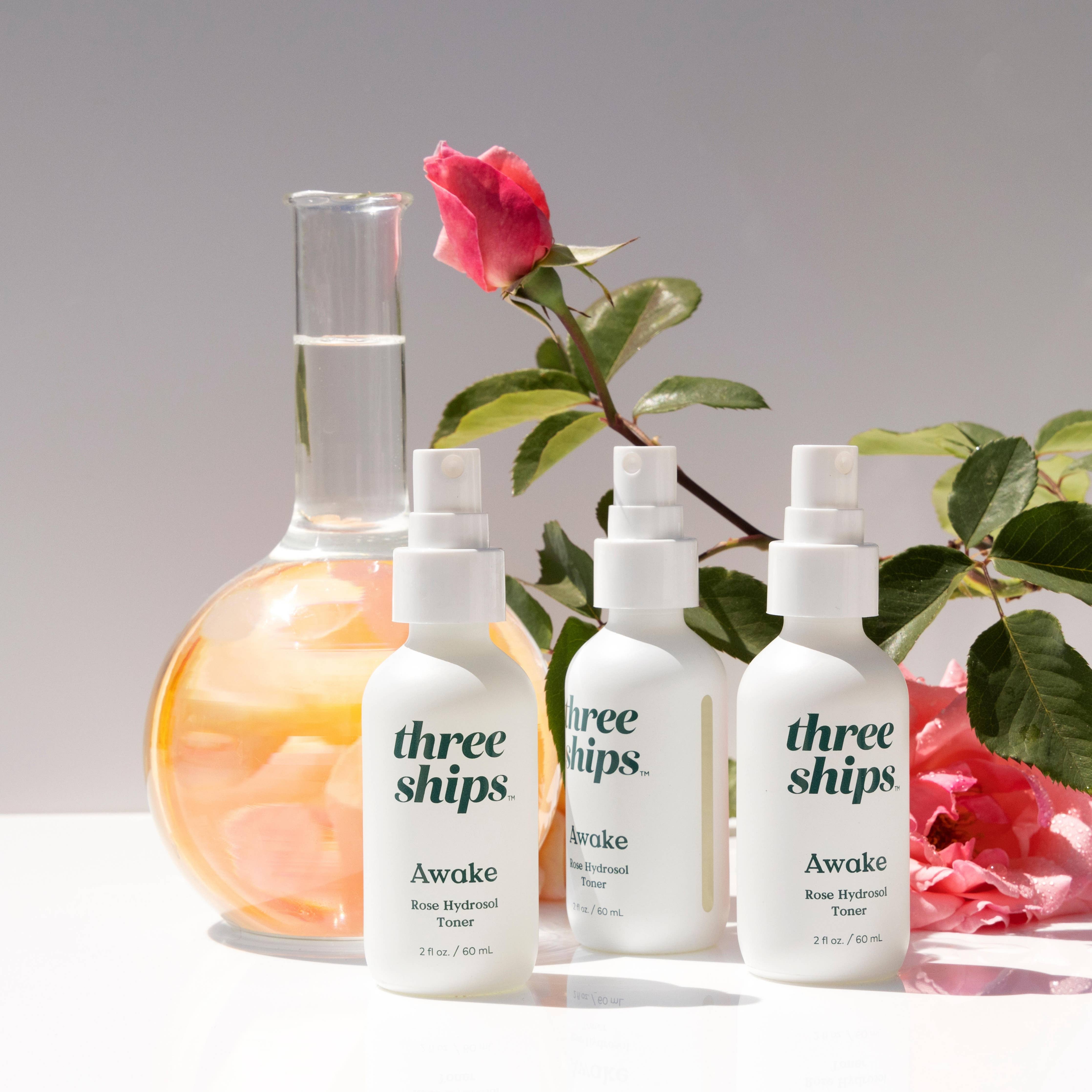 Three Ships - Awake Rose Hydrosol Toner (60mL)