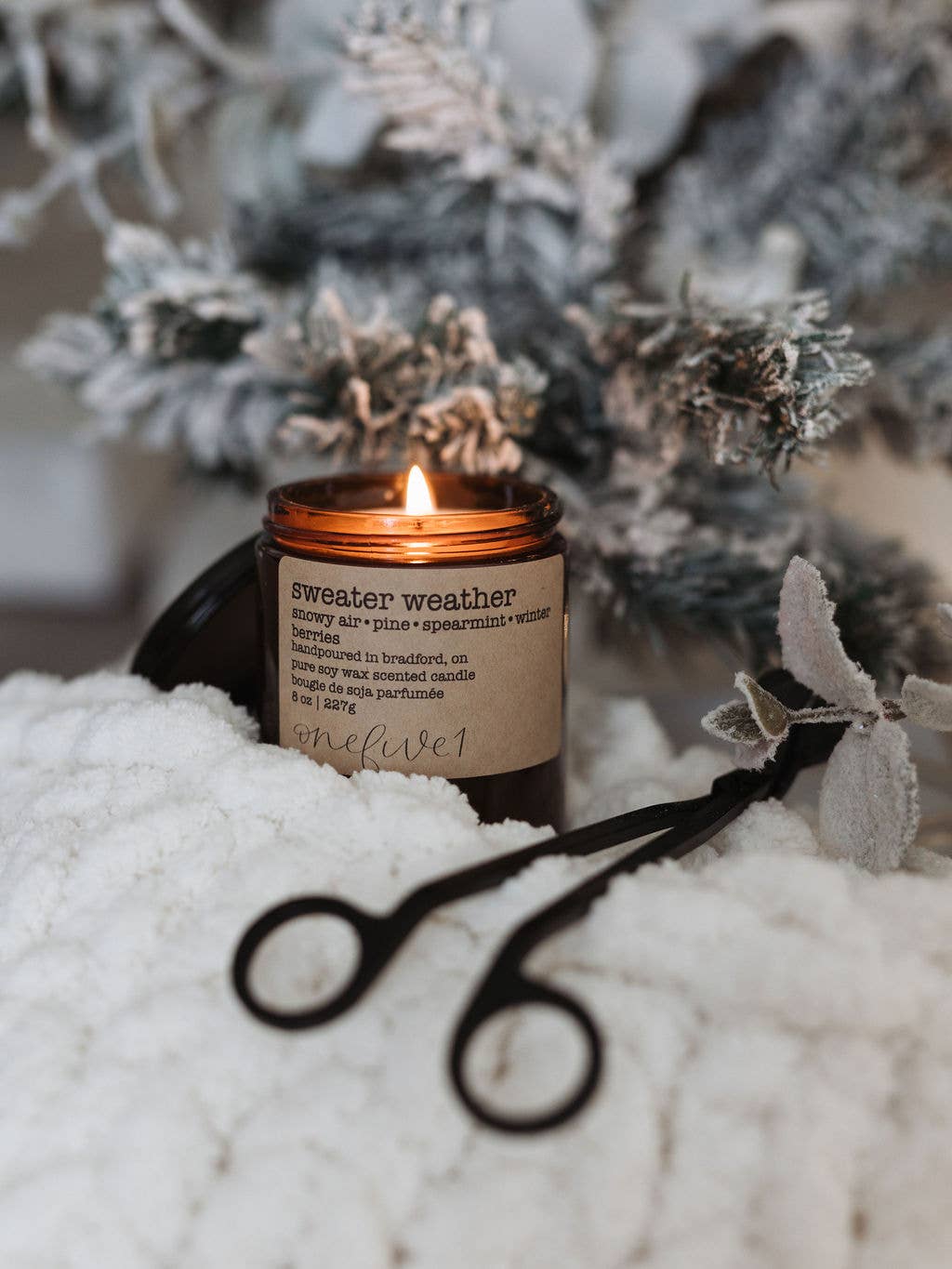 onefive1 - Winter holiday candles- soy wax : Tree farm