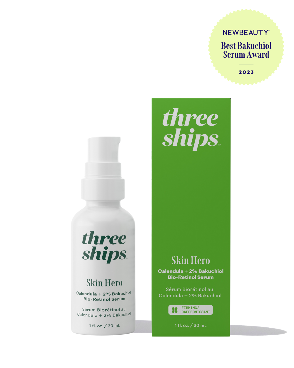 Three Ships - SkinHero™ Calendula + 2% Bakuchiol Bio-Retinol Serum