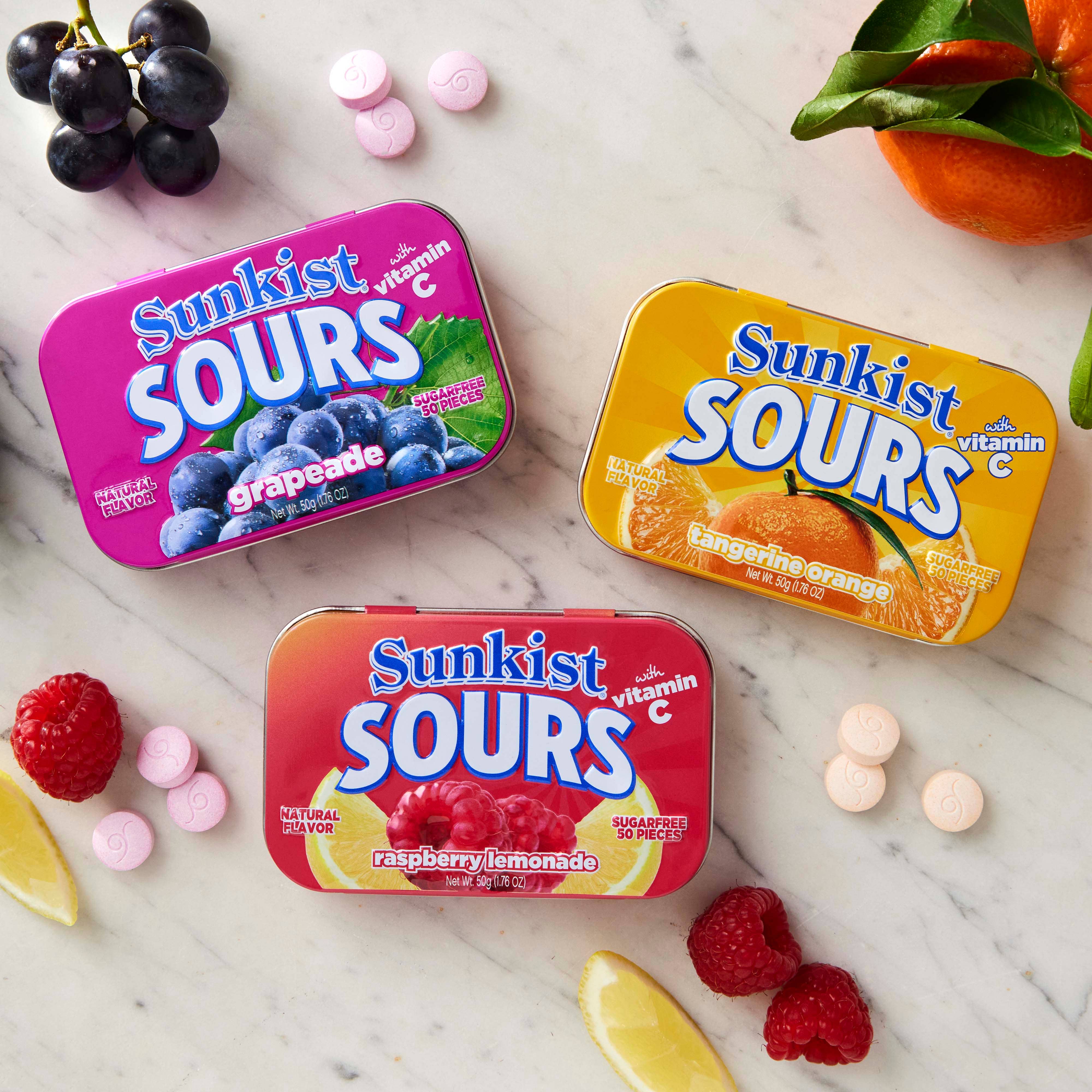 Big Sky Brands Inc. - Sunkist Sours with Vitamin C - Mixed 48ct.