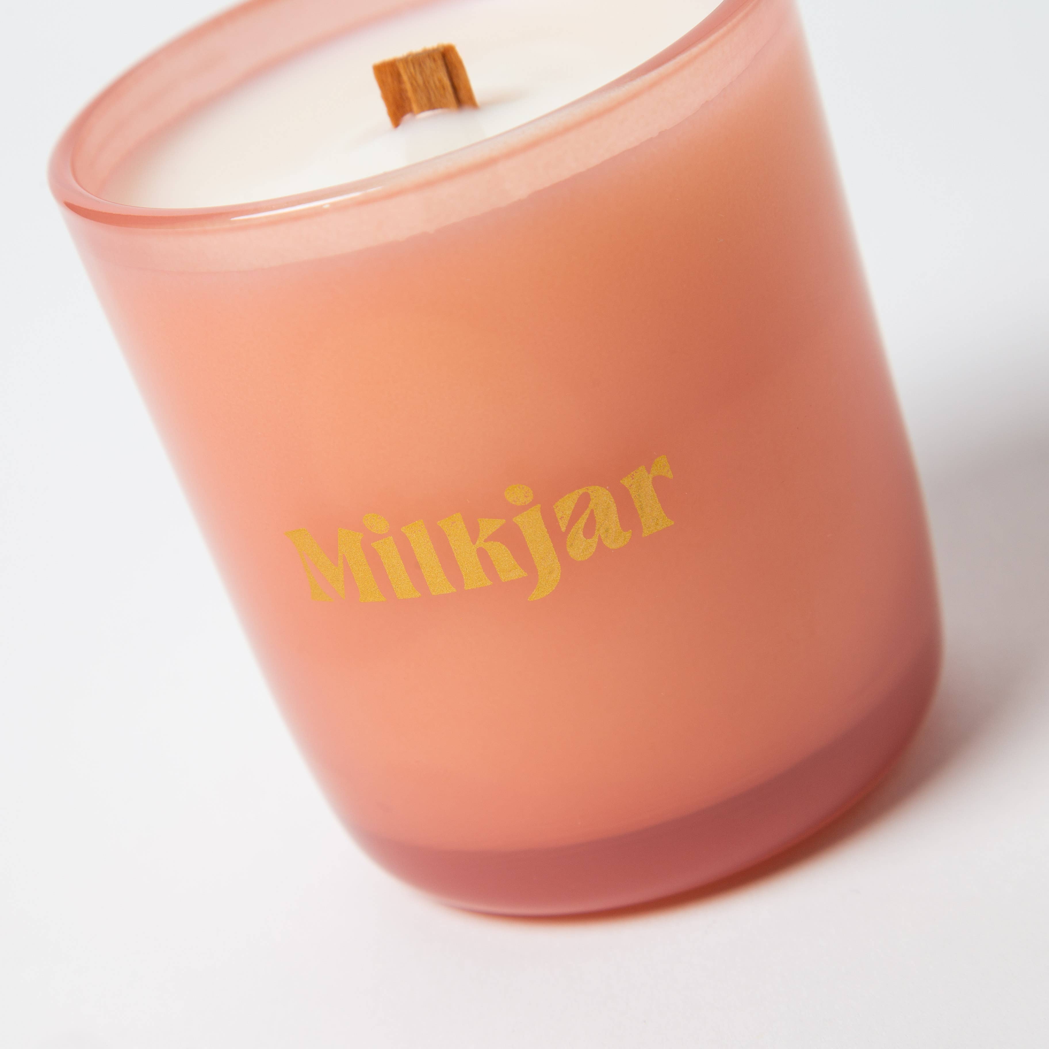 Milk Jar Candle Co. - Wallflower - Tobacco & Peony Coconut Soy Candle