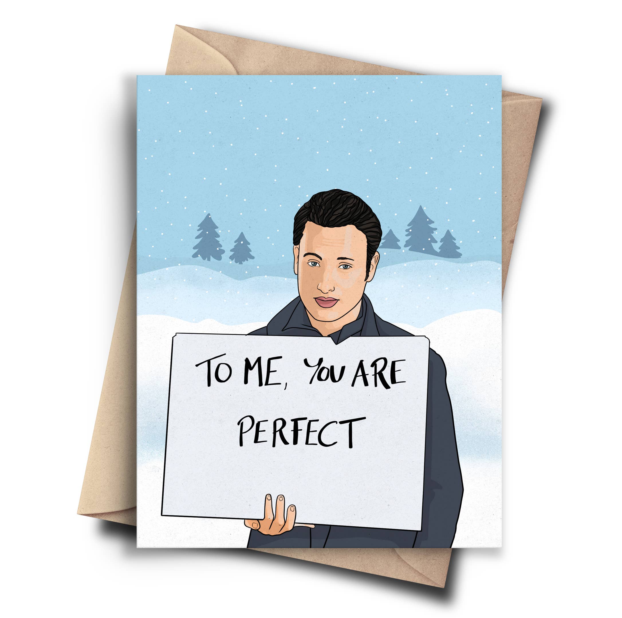 Pop Cult Paper - Love Actually Funny Christmas Card - Love Card - Valentine