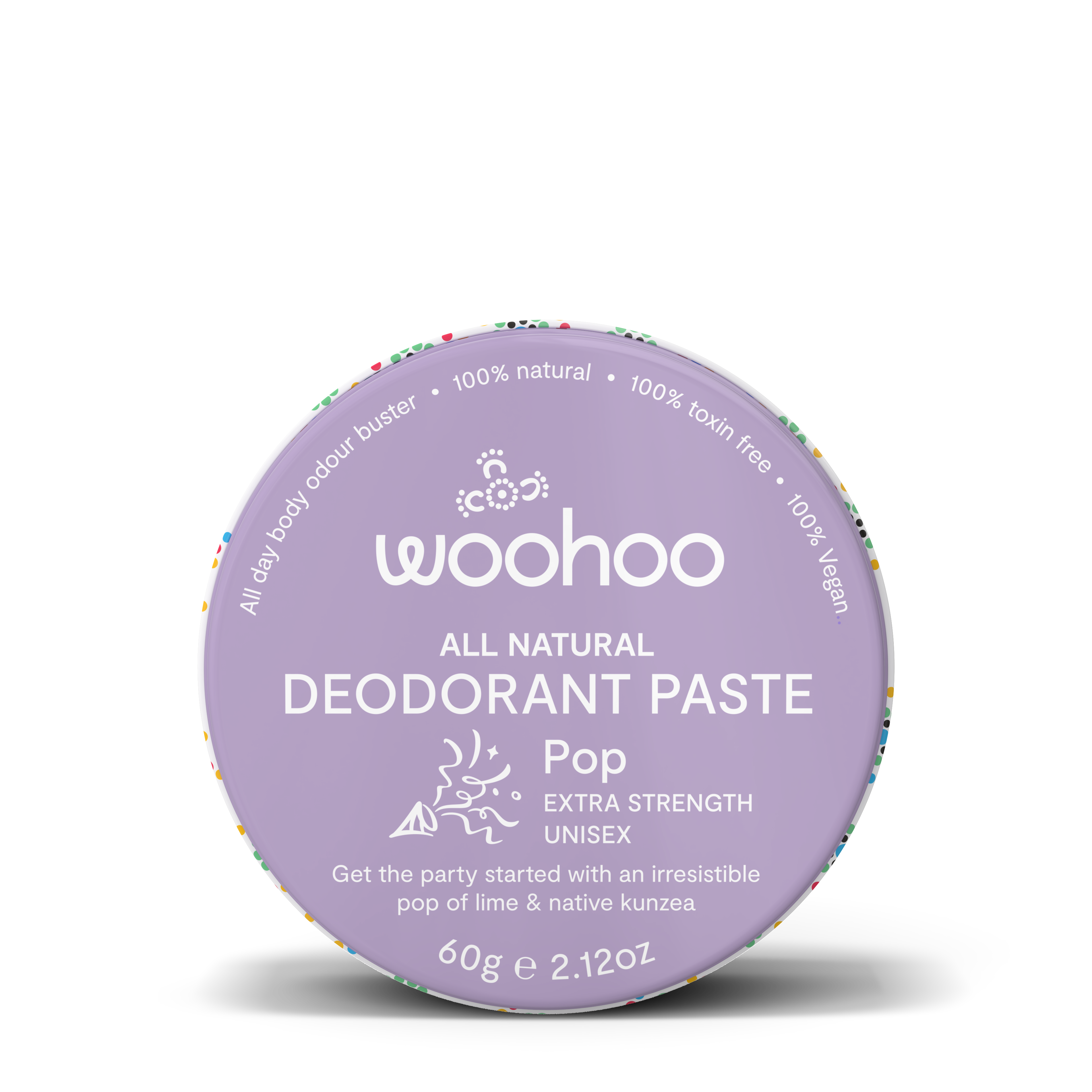 Woohoo Body - Woohoo All Natural Deodorant Paste (Pop) 60g