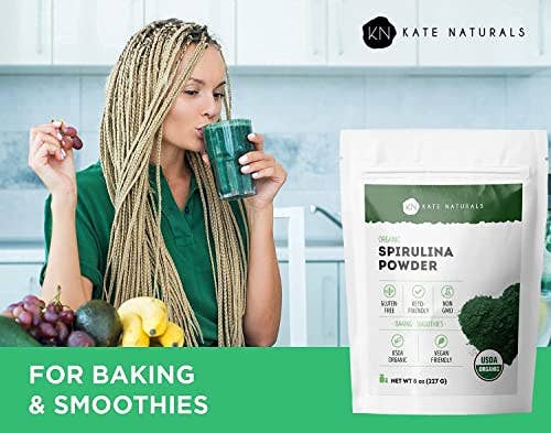 Kate Naturals - Organic Spirulina Powder: Medium