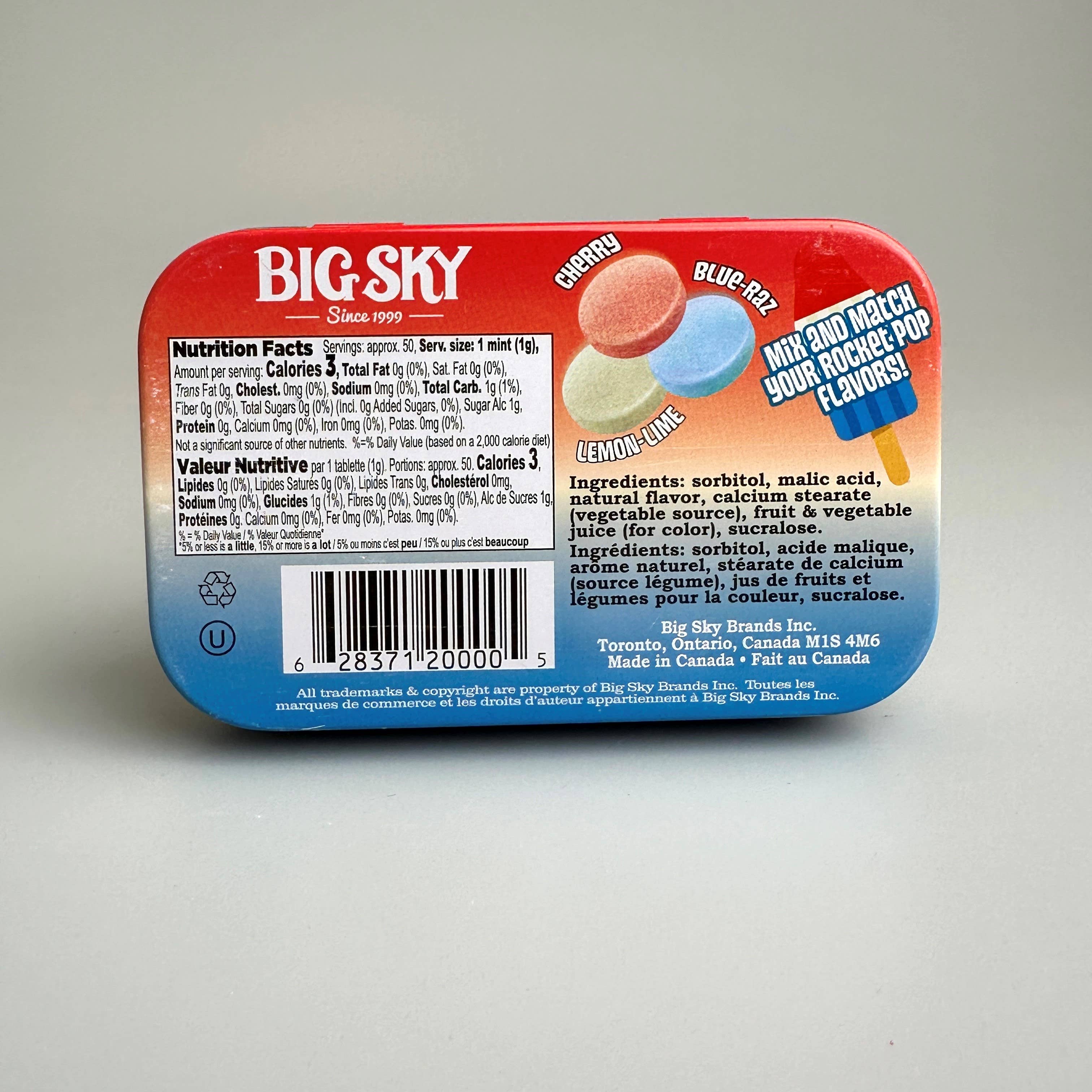 Big Sky Brands Inc. - Big Sky Mints - Rocket Pop - 48ct