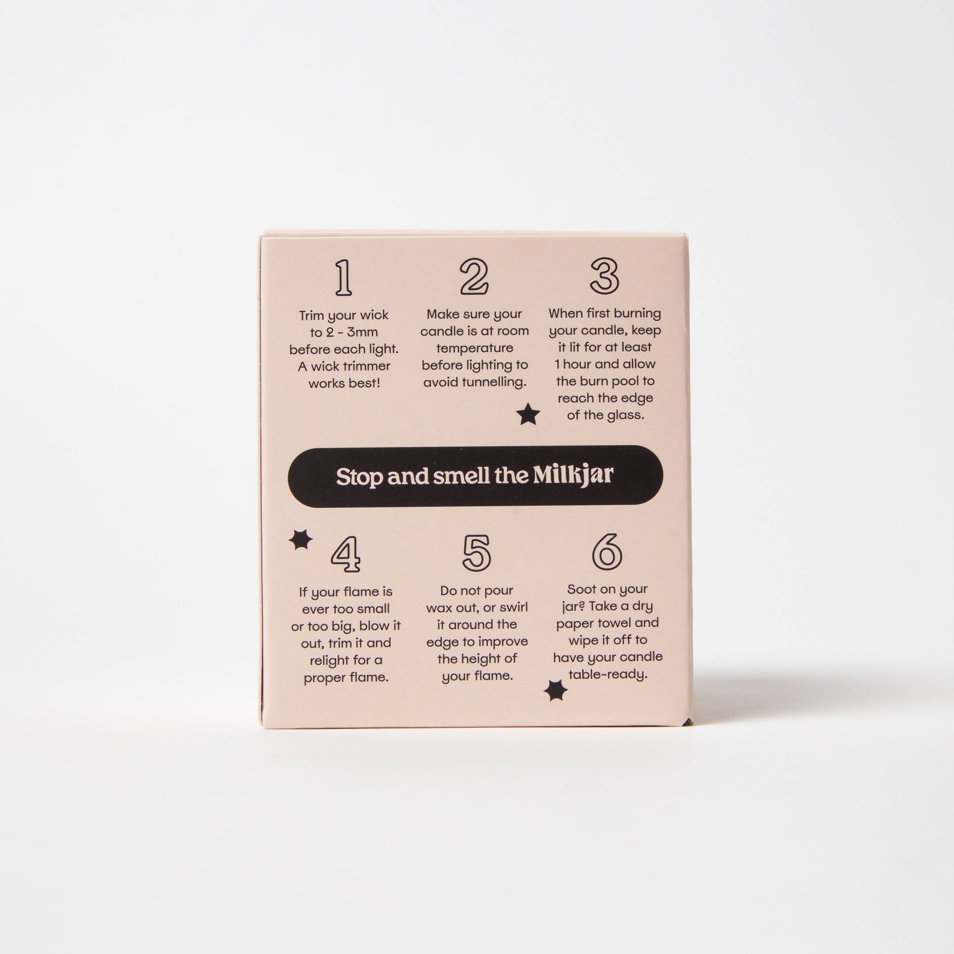 Milk Jar Candle Co. - Wallflower - Tobacco & Peony Coconut Soy Candle