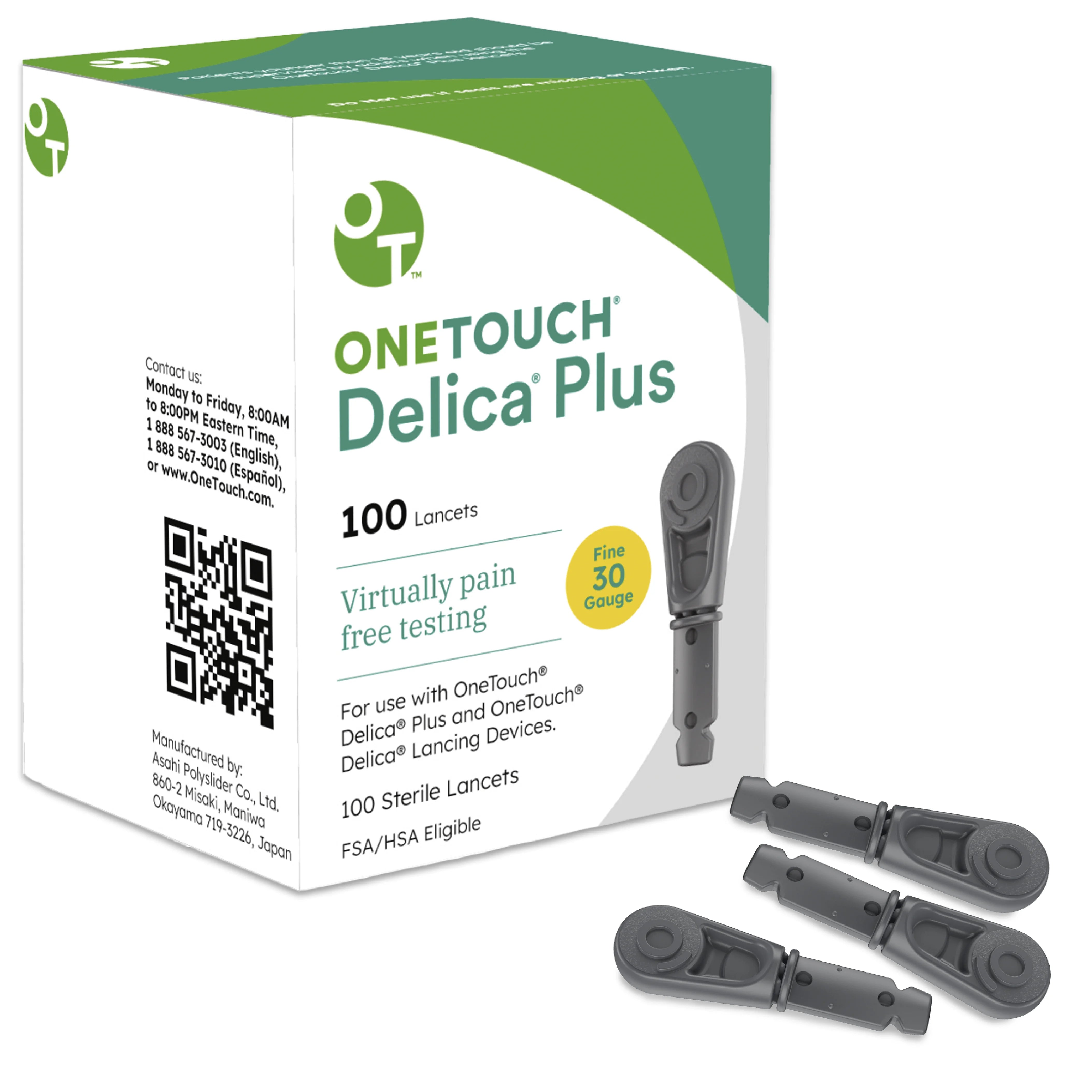 OneTouch® Delica® Plus lancets 30 gauge