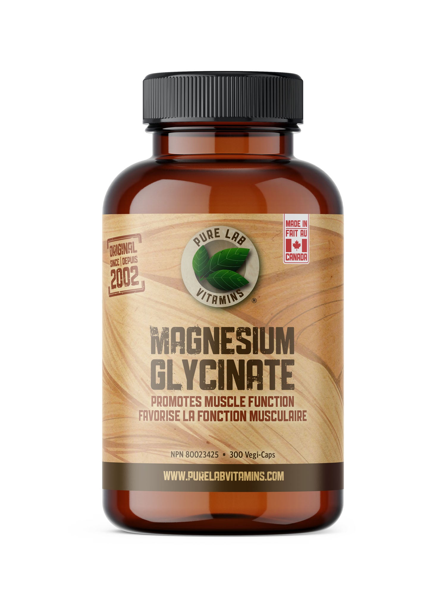 Pure Lab Vitamins Magnesium Glycinate - 300 Vegi caps