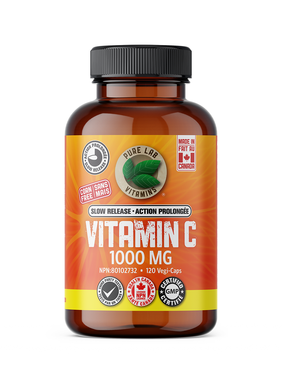 Pure Lab Vitamins Vitamin C Slow Release 1000mg
