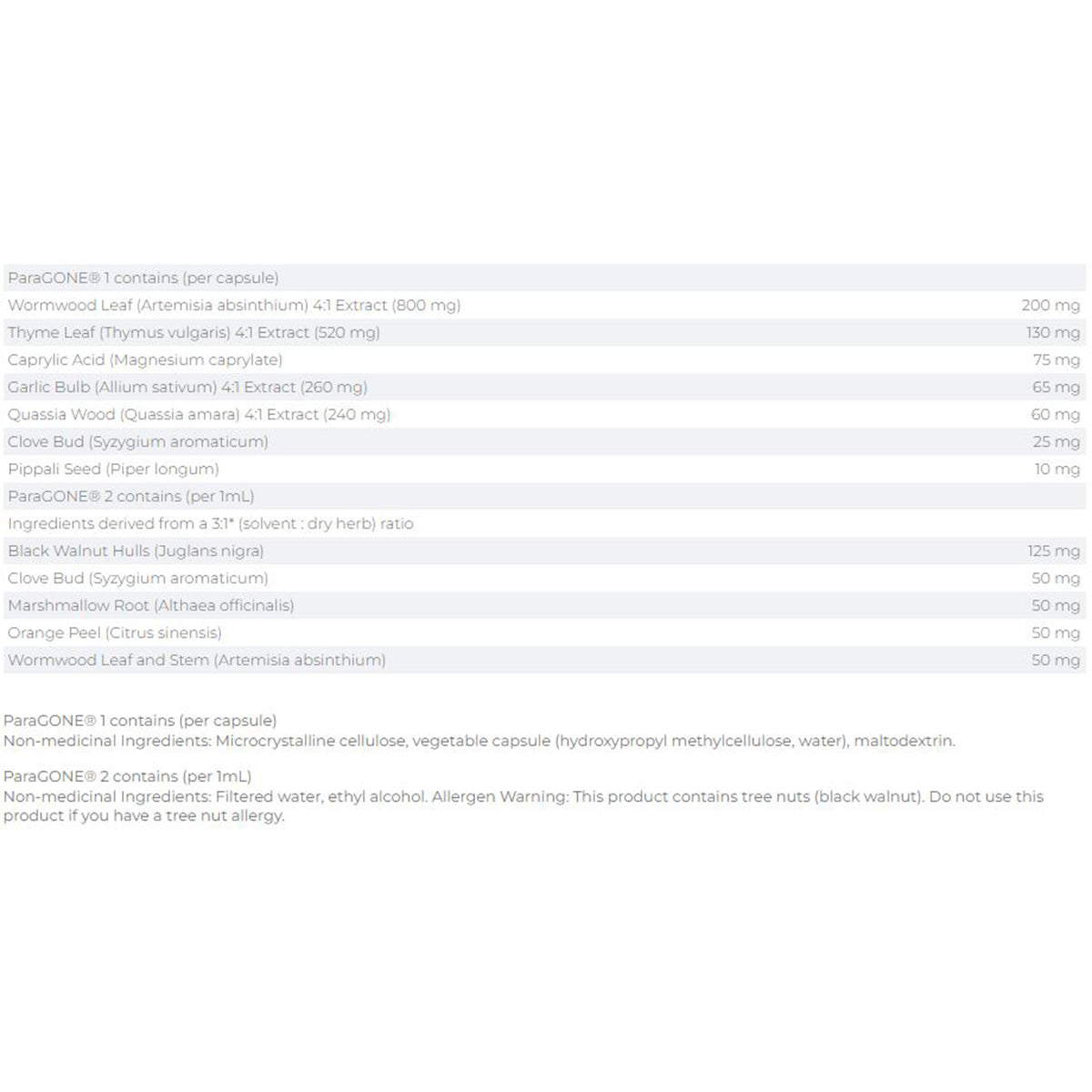 Renew Life ParaGONE 15 Day Program