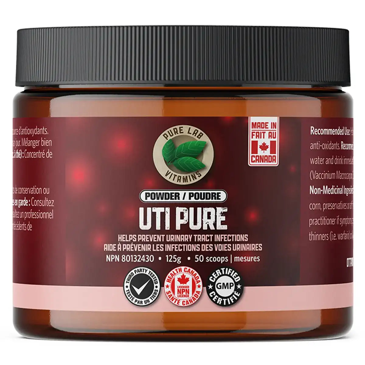 Pure Lab Vitamins UTI Pure Powder 125g