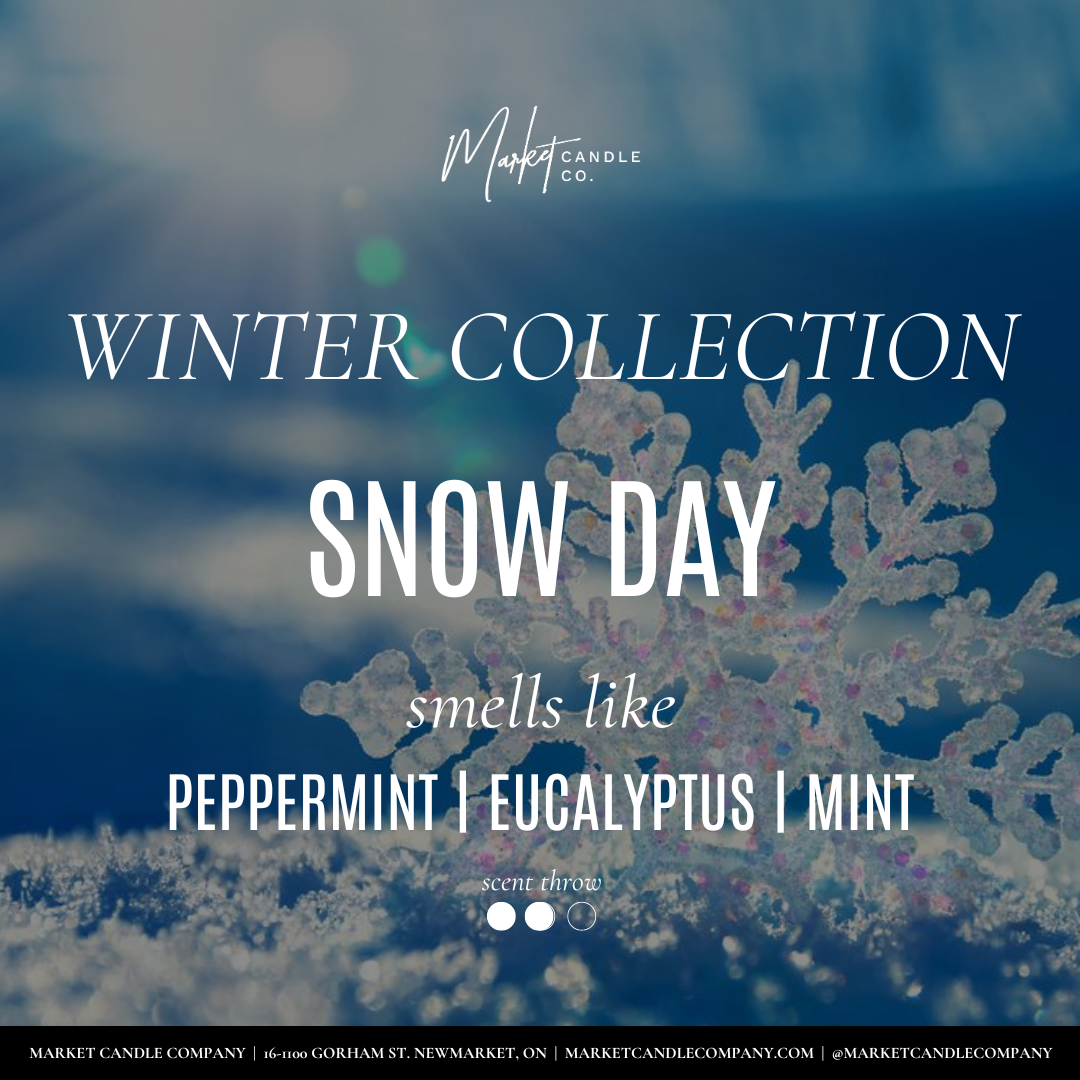 Market Candle Company - WINTER WHITE LABEL - SNOW DAY SOY CANDLE - WHOLESALE: GOLD