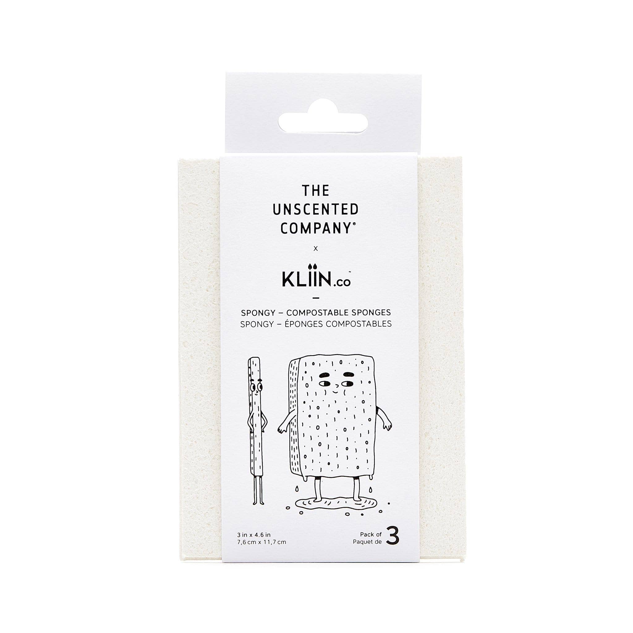 The Unscented Company - TUC x KLIIN | Spongy - Compostable Sponges