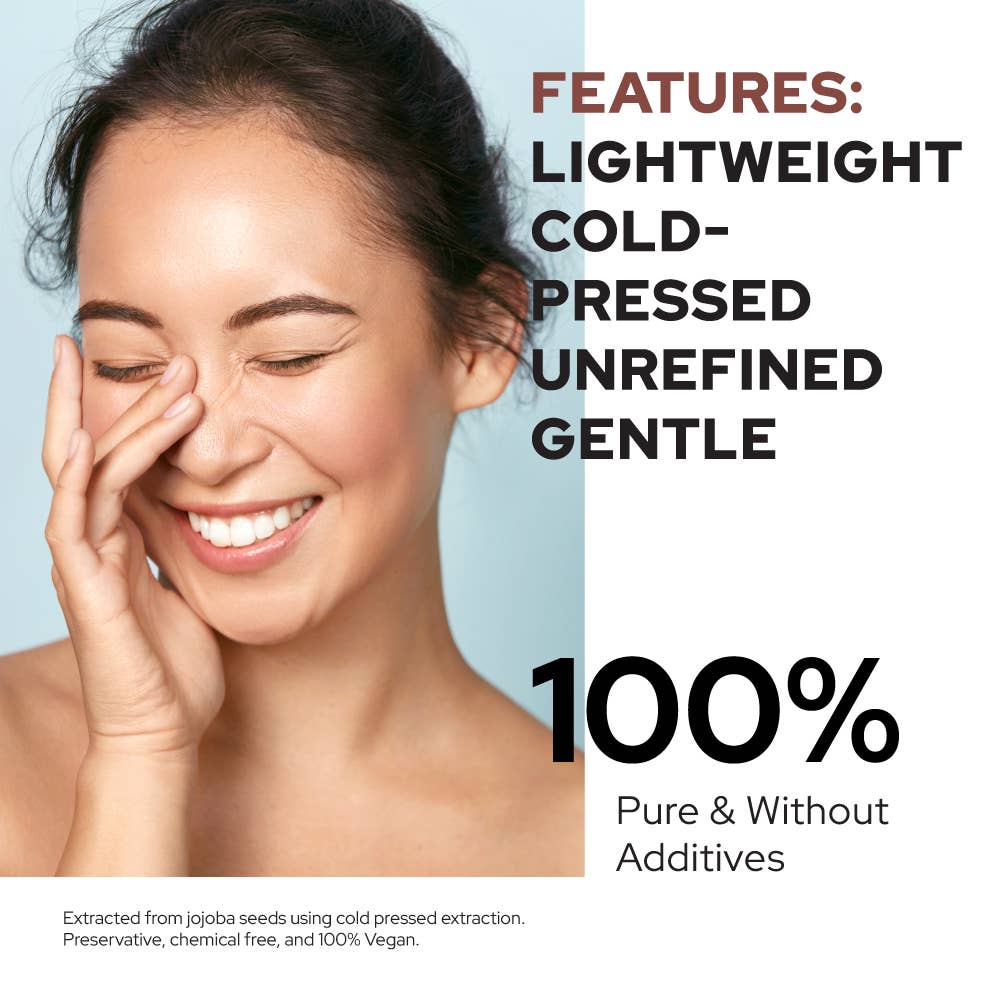 Plant of Life - Jojoba Oil | Organic | Skin, Hair, DIY | 100% Pure | Size: 4oz