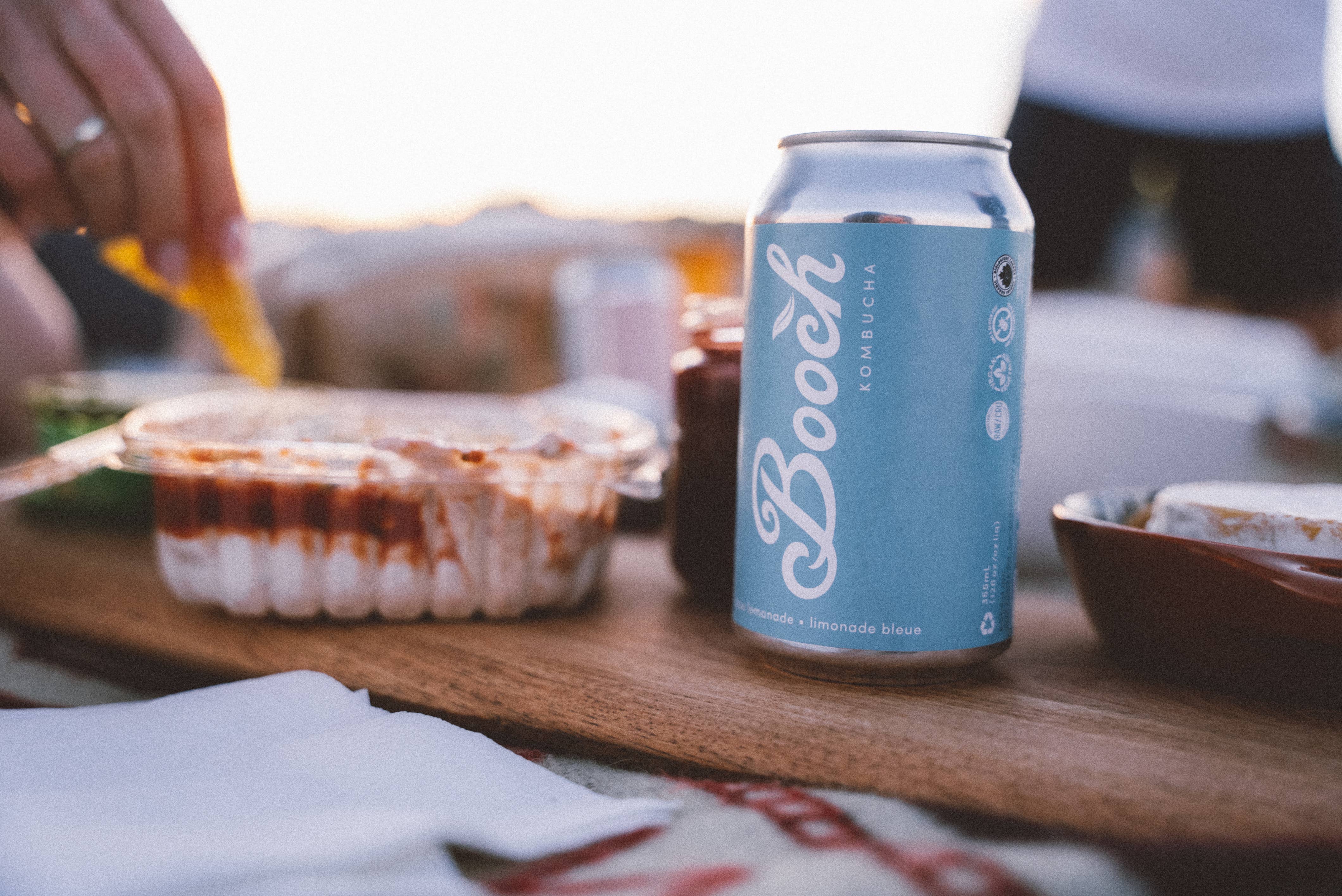 Booch Organic Kombucha + Moonbrew by Booch - Cans - Blue Lemonade Kombucha