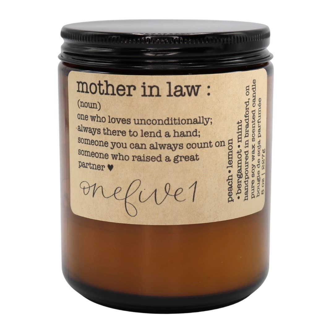 onefive1 - Mother in law definition soy candle MOTHERS DAY GIFT IDEA