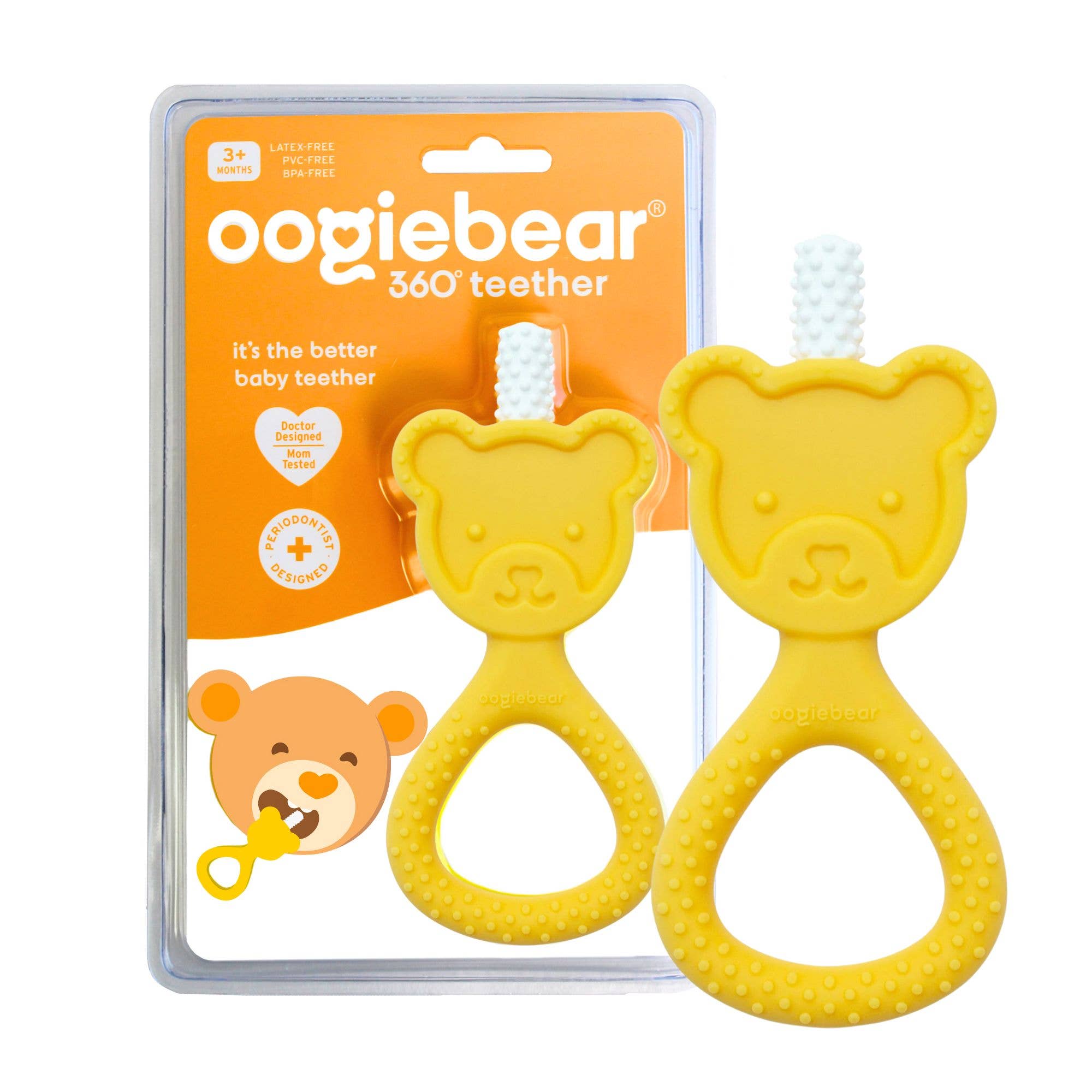 oogiebear - Oogiebear 360˚ Teether: Yellow