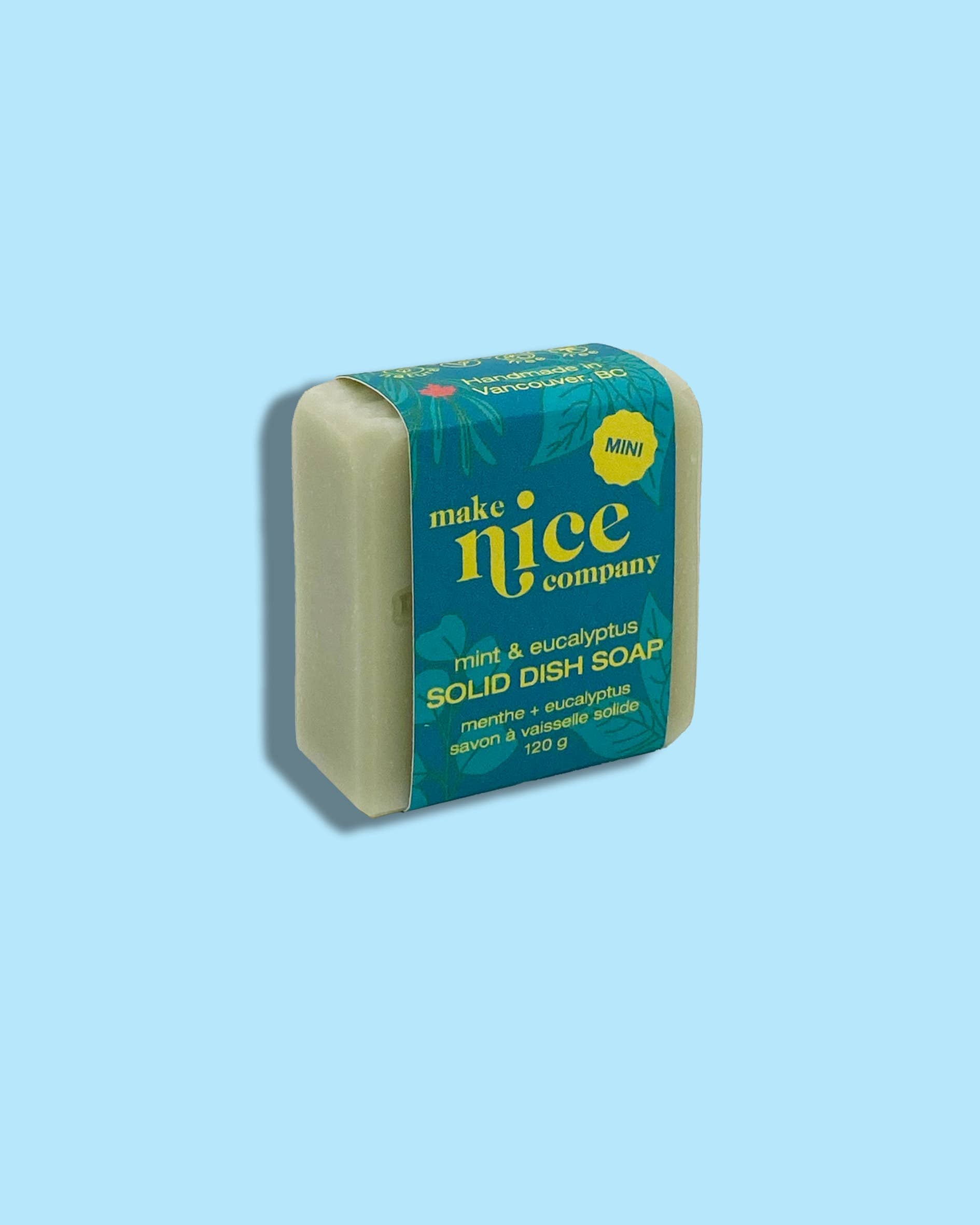 Make Nice Company - Mini Solid Dish Soap: Mint + Eucalyptus