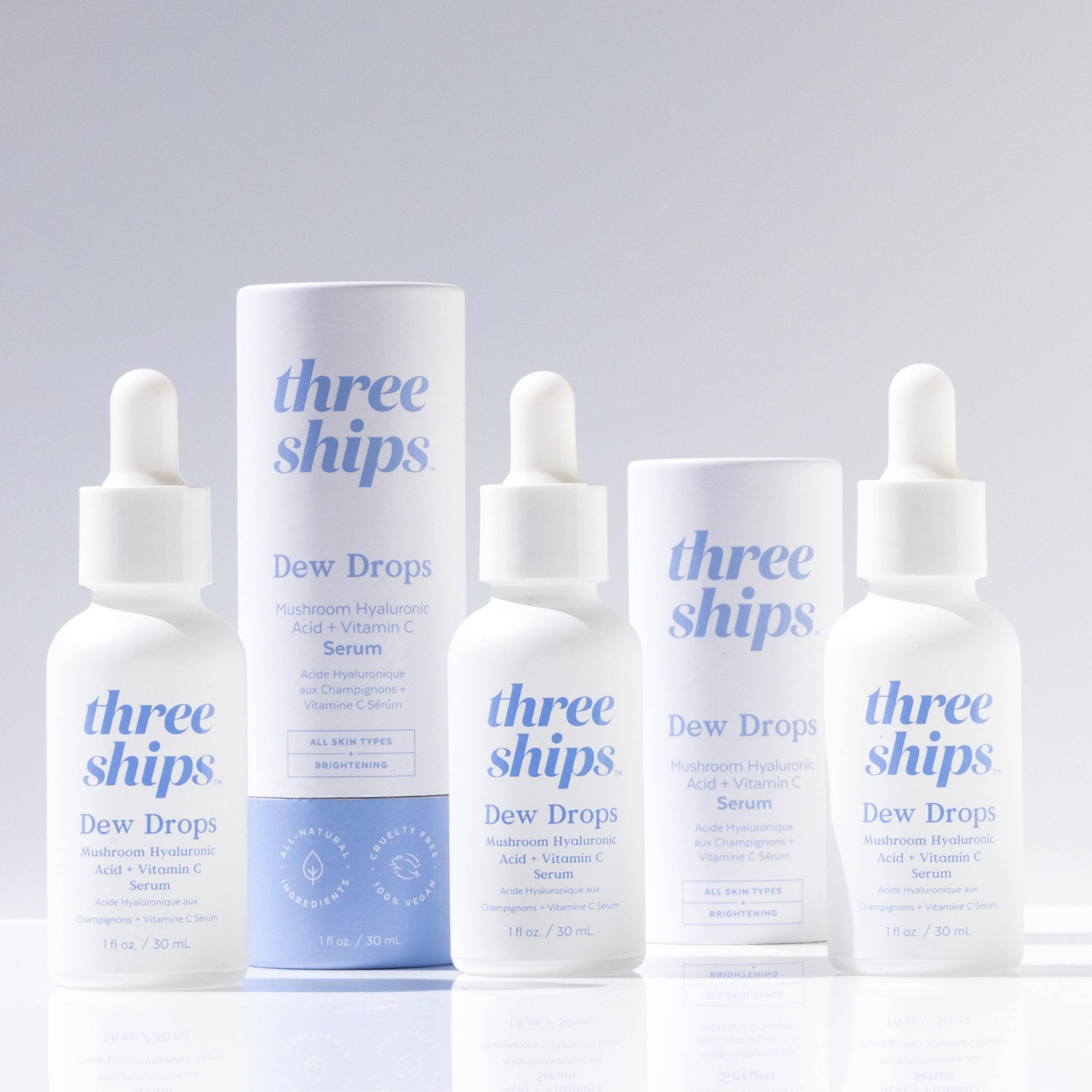 Three Ships - Dew Drops Mushroom Hyaluronic Acid + Vitamin C Serum (30mL)