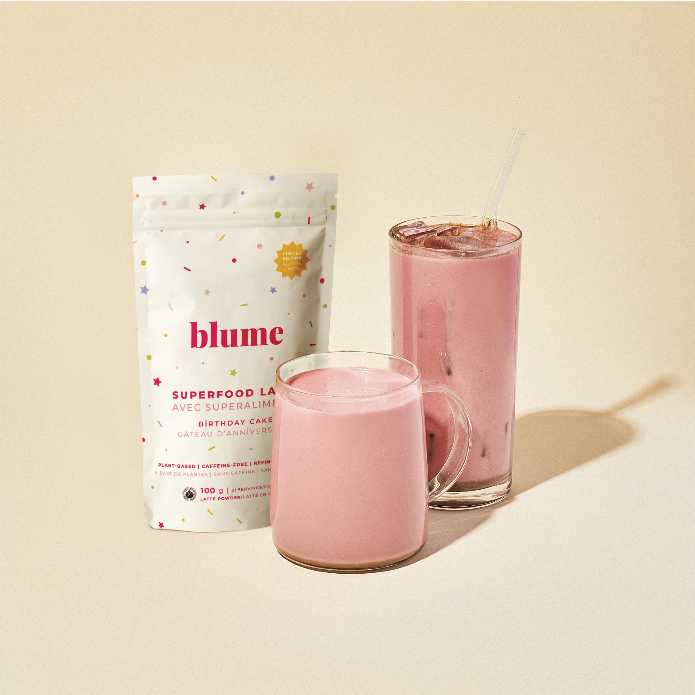 Blume - Superfood Latte Powder, Birthday Cake