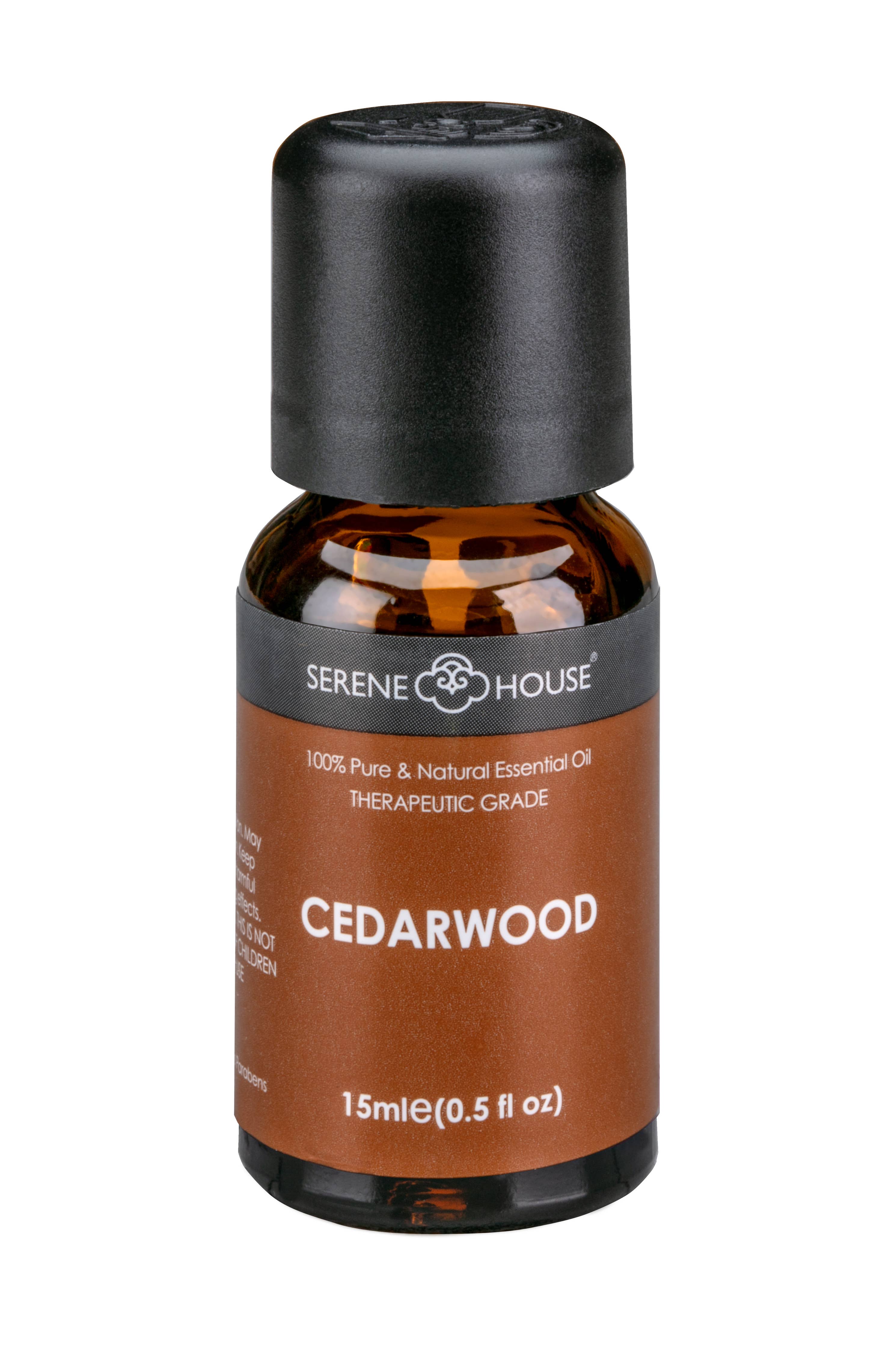 SERENE HOUSE - Cedarwood 100% Natural Essential Oil 15ml