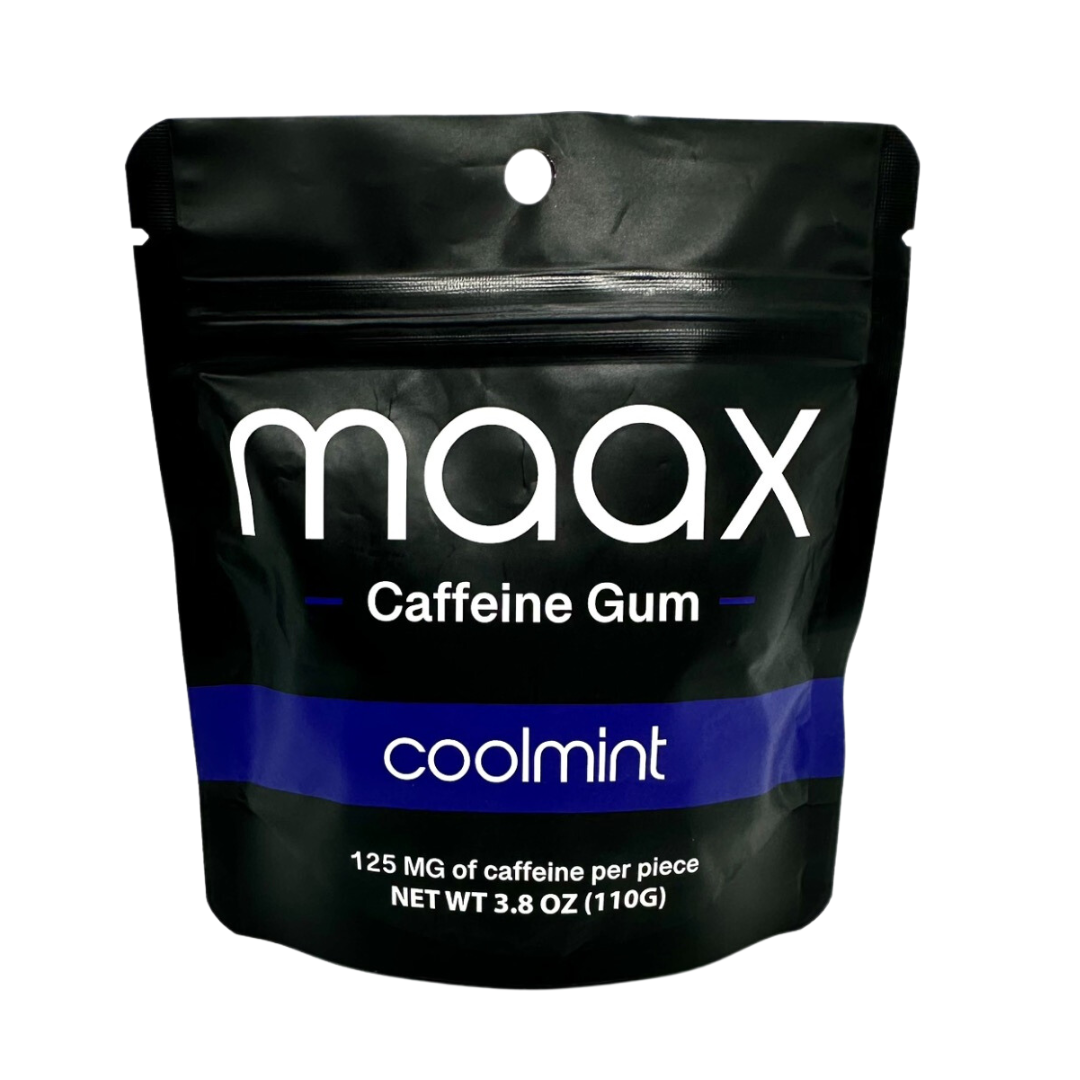 Maax Caffeine Gum | 125mg per piece | 40 pieces per bag