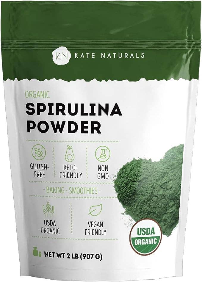 Kate Naturals - Organic Spirulina Powder: Medium