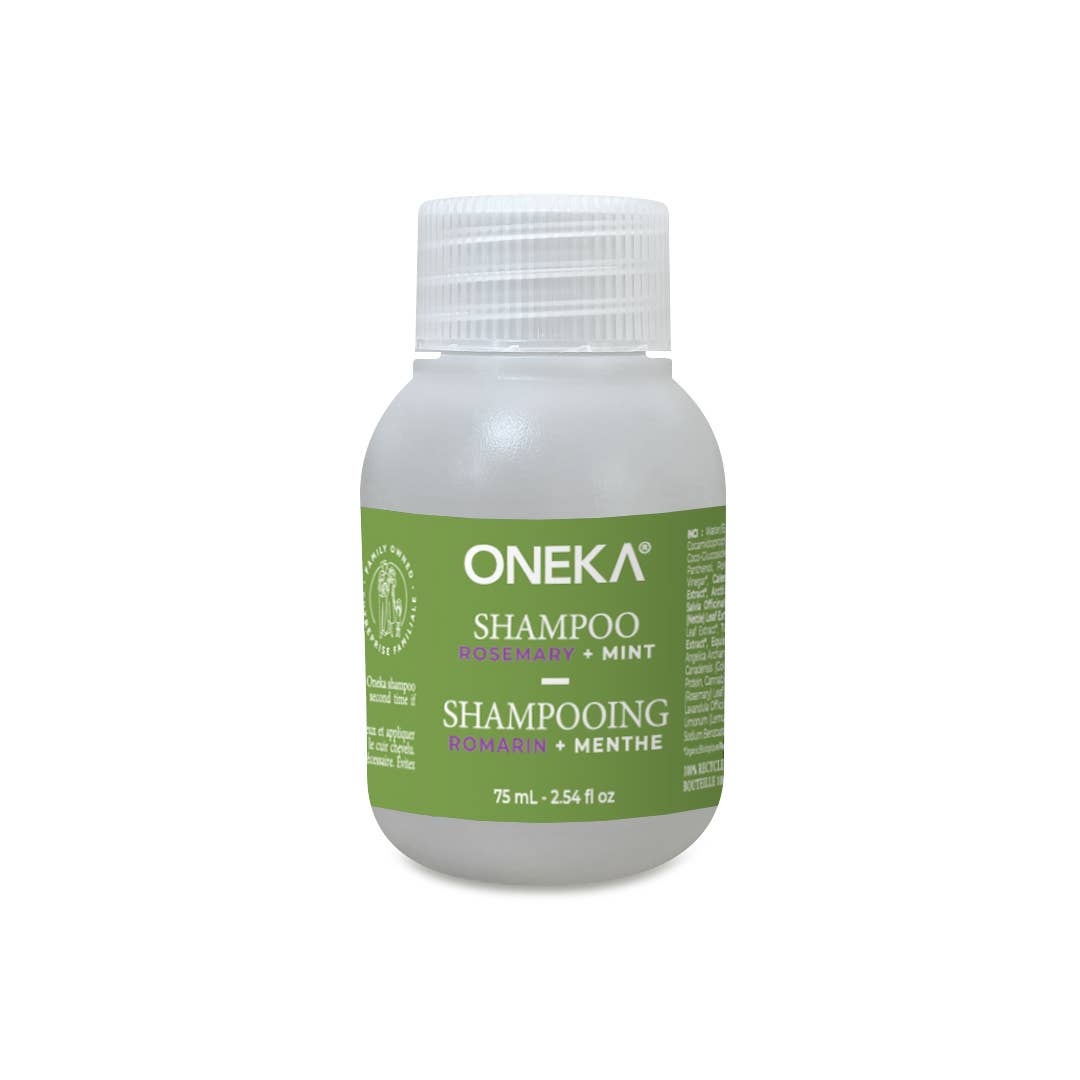 Oneka Canada - Shampoo-Rosemary & Mint-75ml Travelling Size-2.5oz