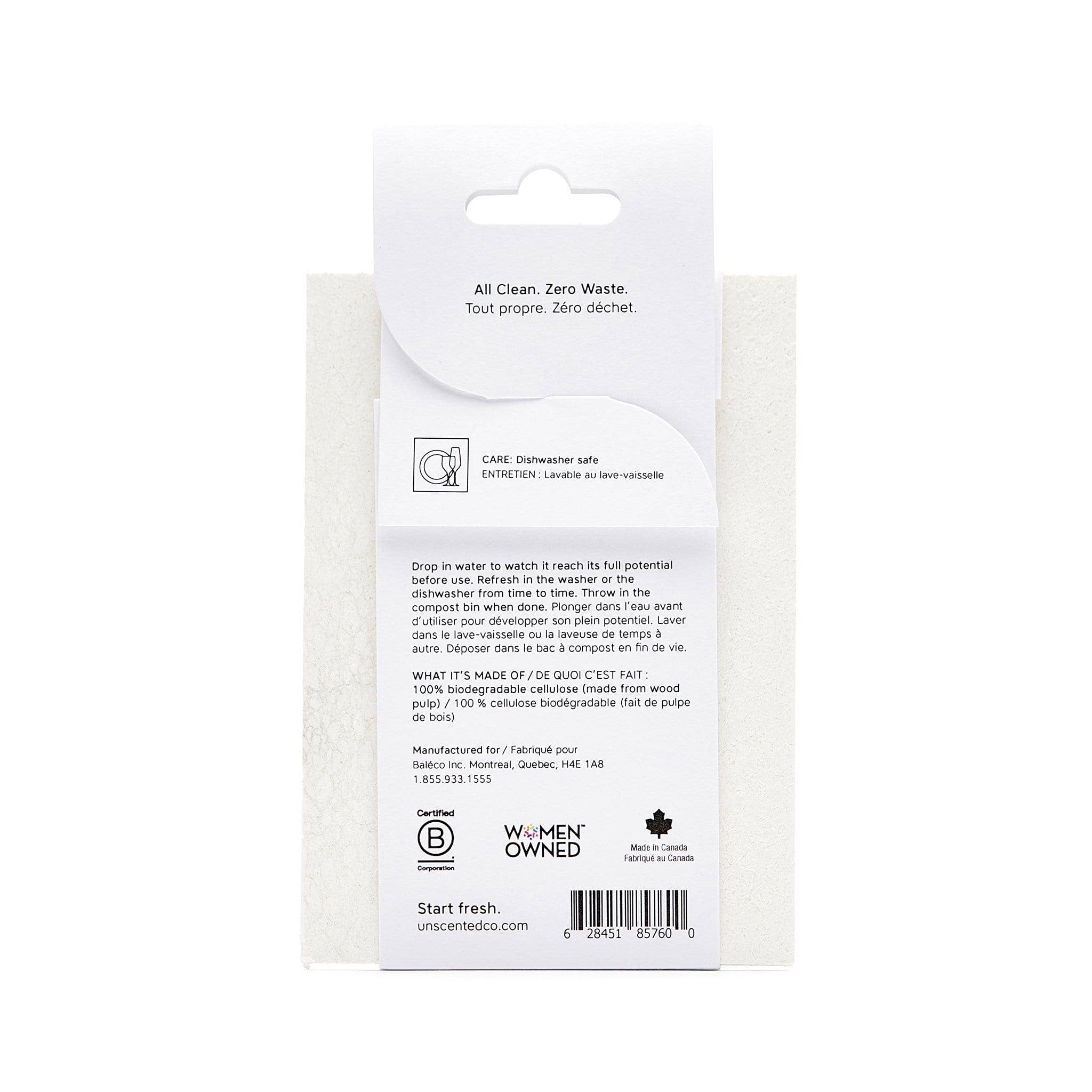 The Unscented Company - TUC x KLIIN | Spongy - Compostable Sponges