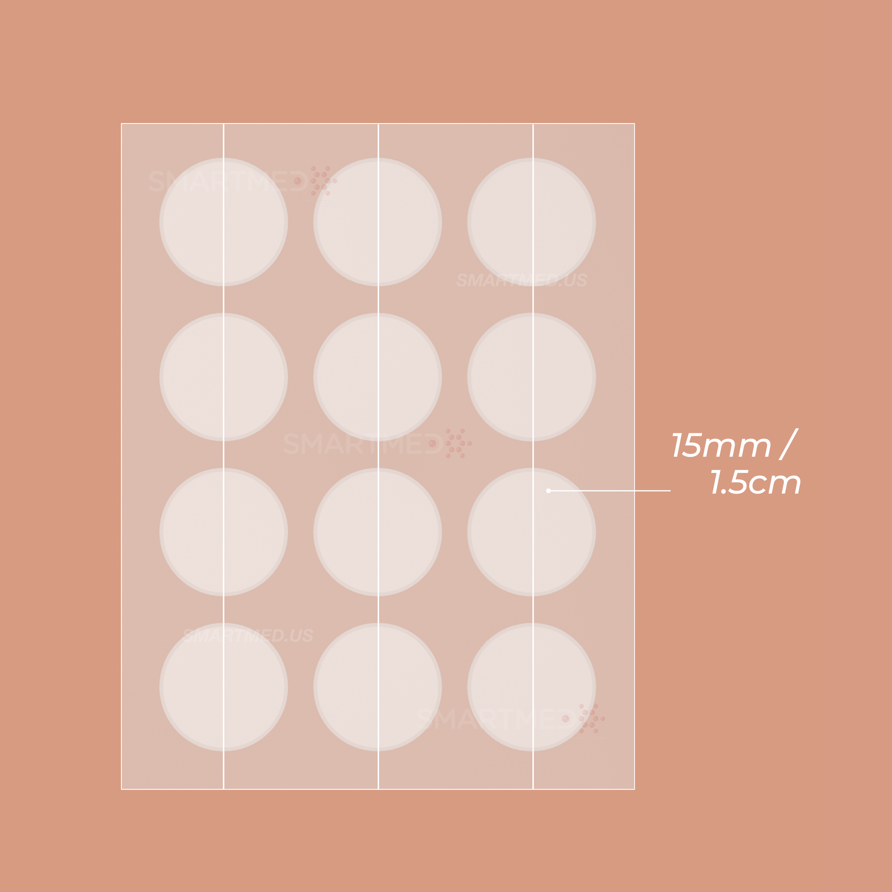 SMARTMED - Smart Cold Sore Large Treatment Patch with Lemon Balm Clear