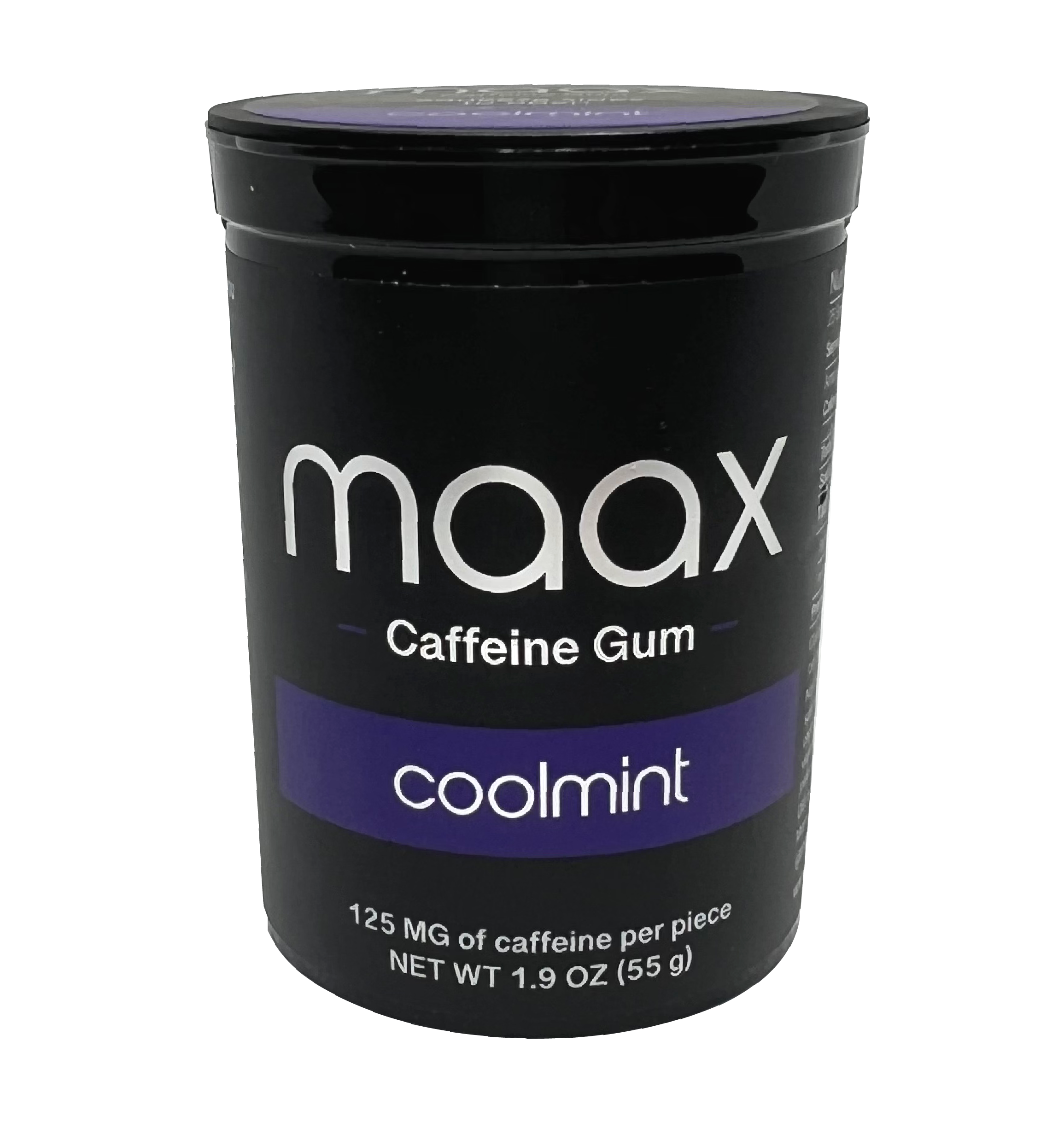 Maax Caffeine Gum | 125mg per piece | 25 pieces per bottle