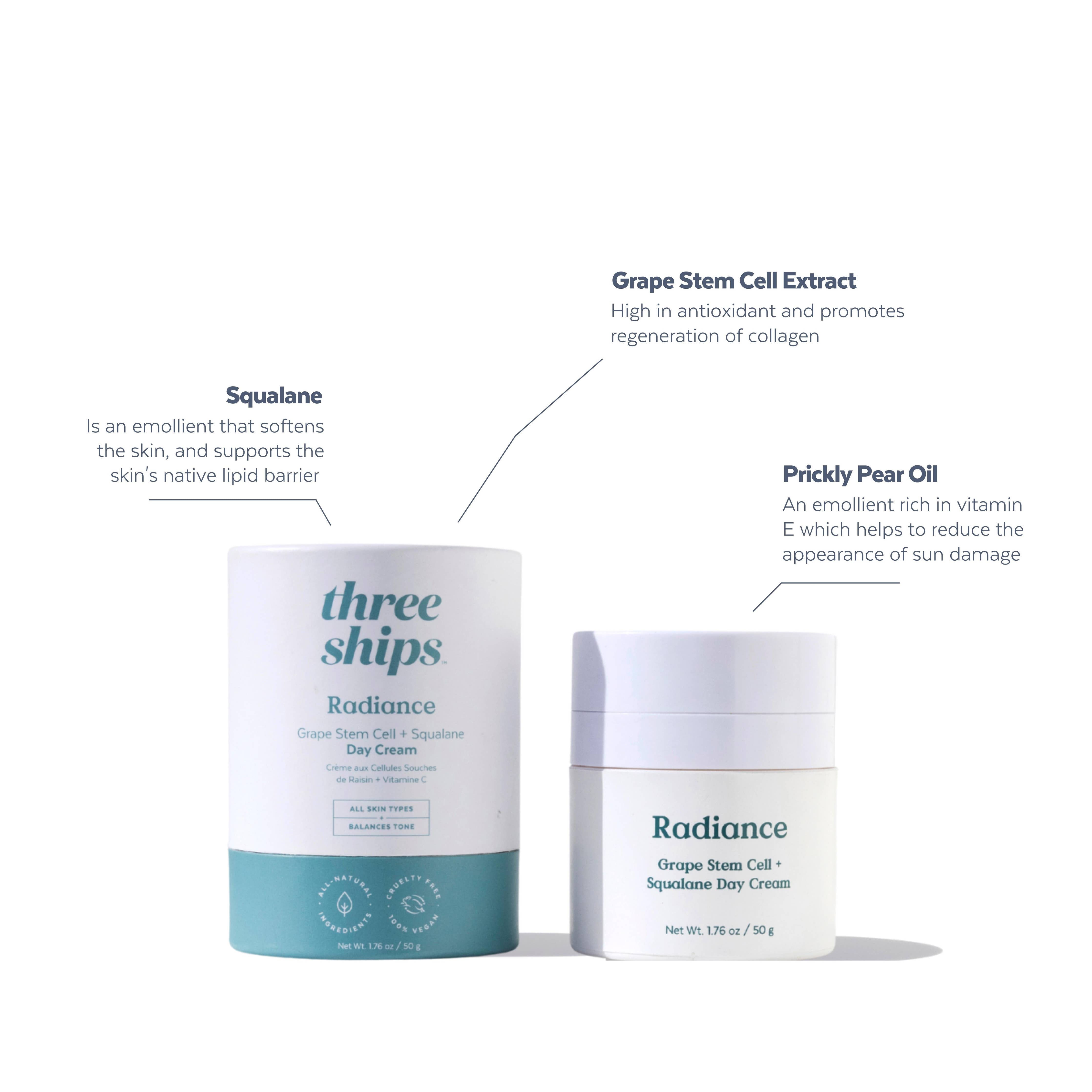 Three Ships - Radiance Grape Stem Cell + Squalane Cream (50g)