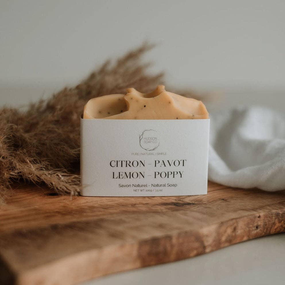 Hudson Soap Co - LEMON + POPPY | natural soap