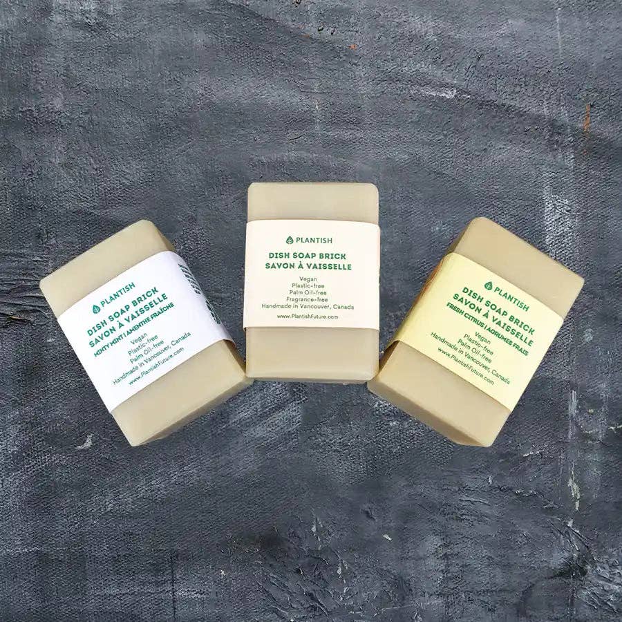 Plantish - Minty Mint - Solid Dish Soap Brick (13oz): Soap Brick