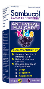 Sambucol Anti-Viral Flu Care Kids - 120ml