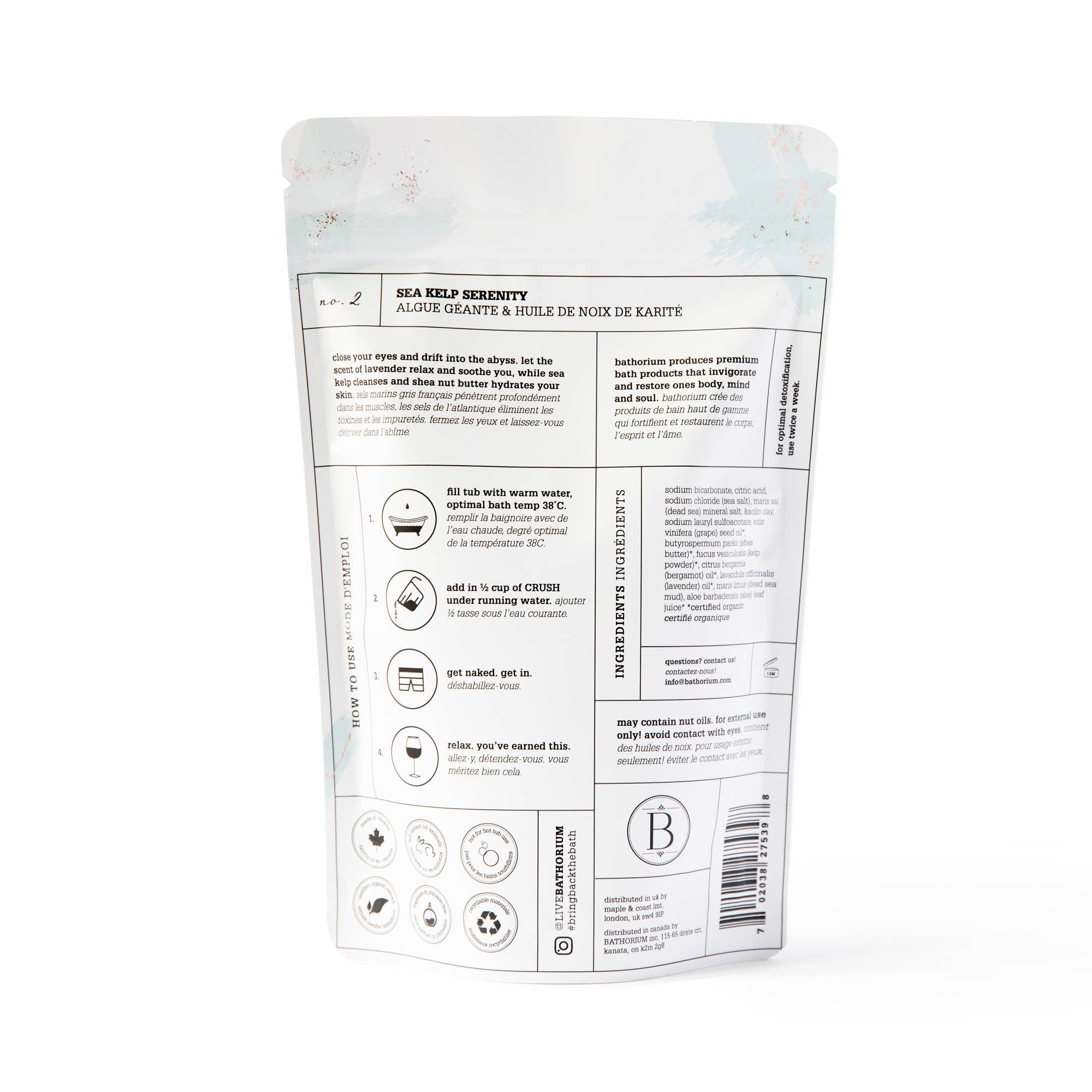 Bathorium - Sea Kelp Serenity Bath Soak 600g