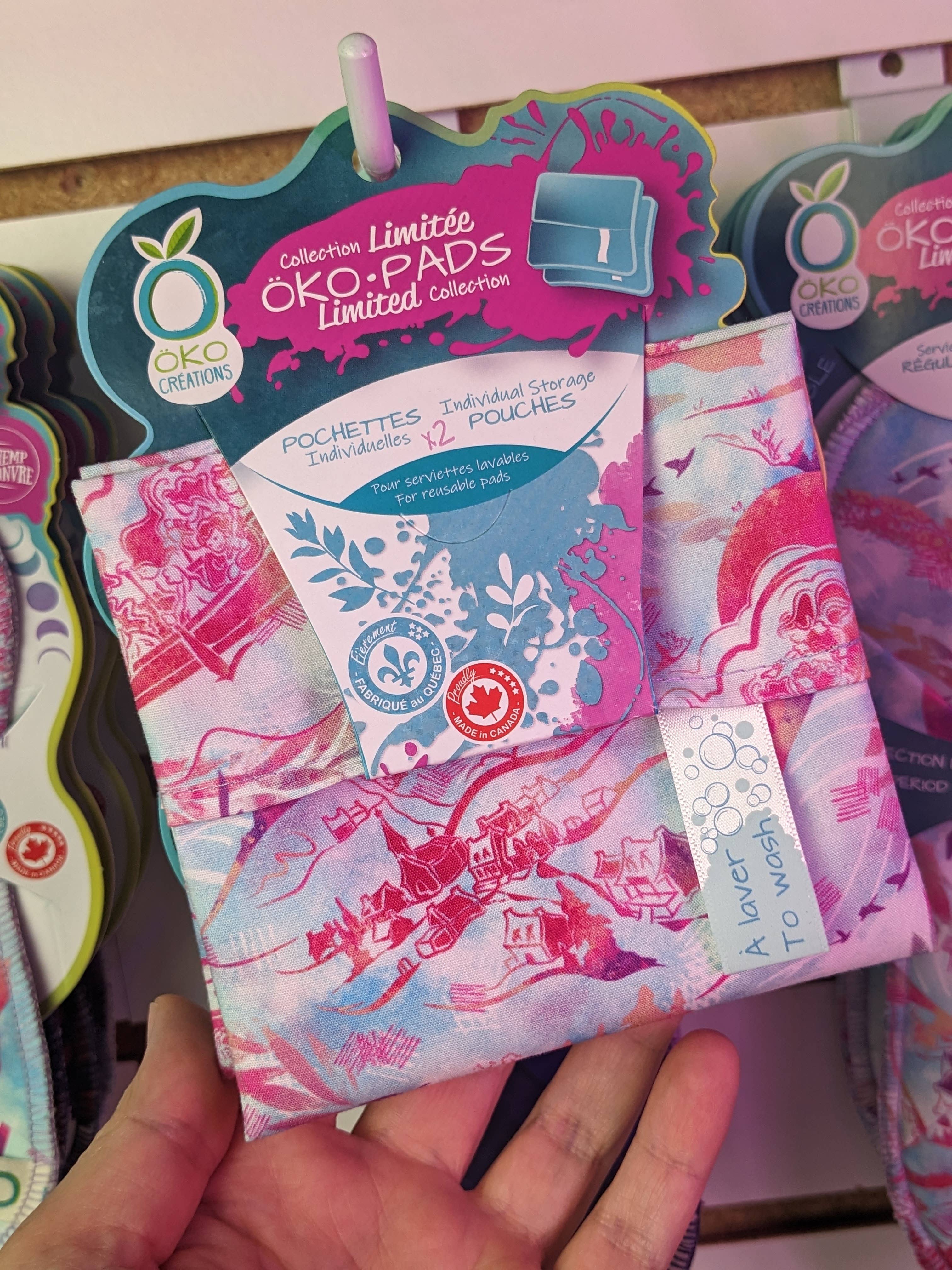 Öko Créations - Reusable Individual Pouches - 2-pack: Colibri